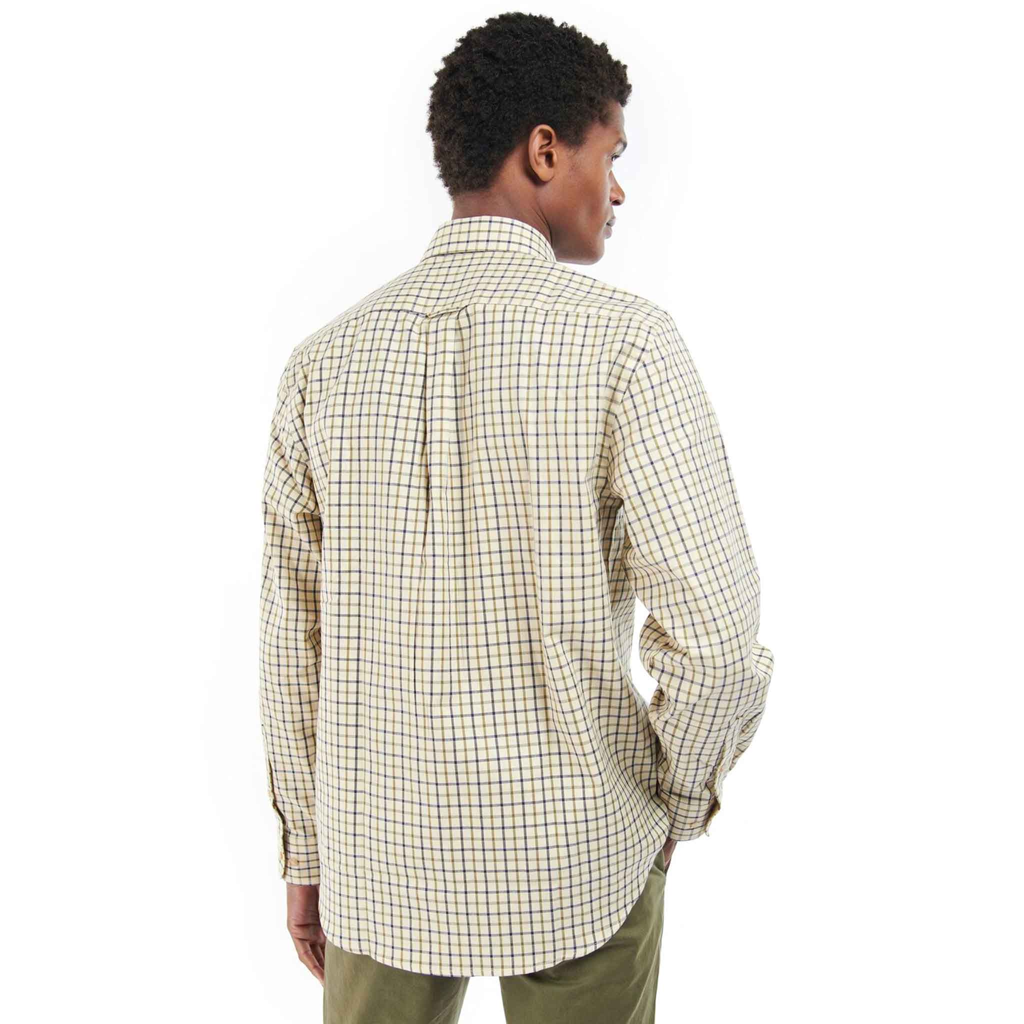 Barbour Men's Sporting Tattersall Shirt Navy-Olive