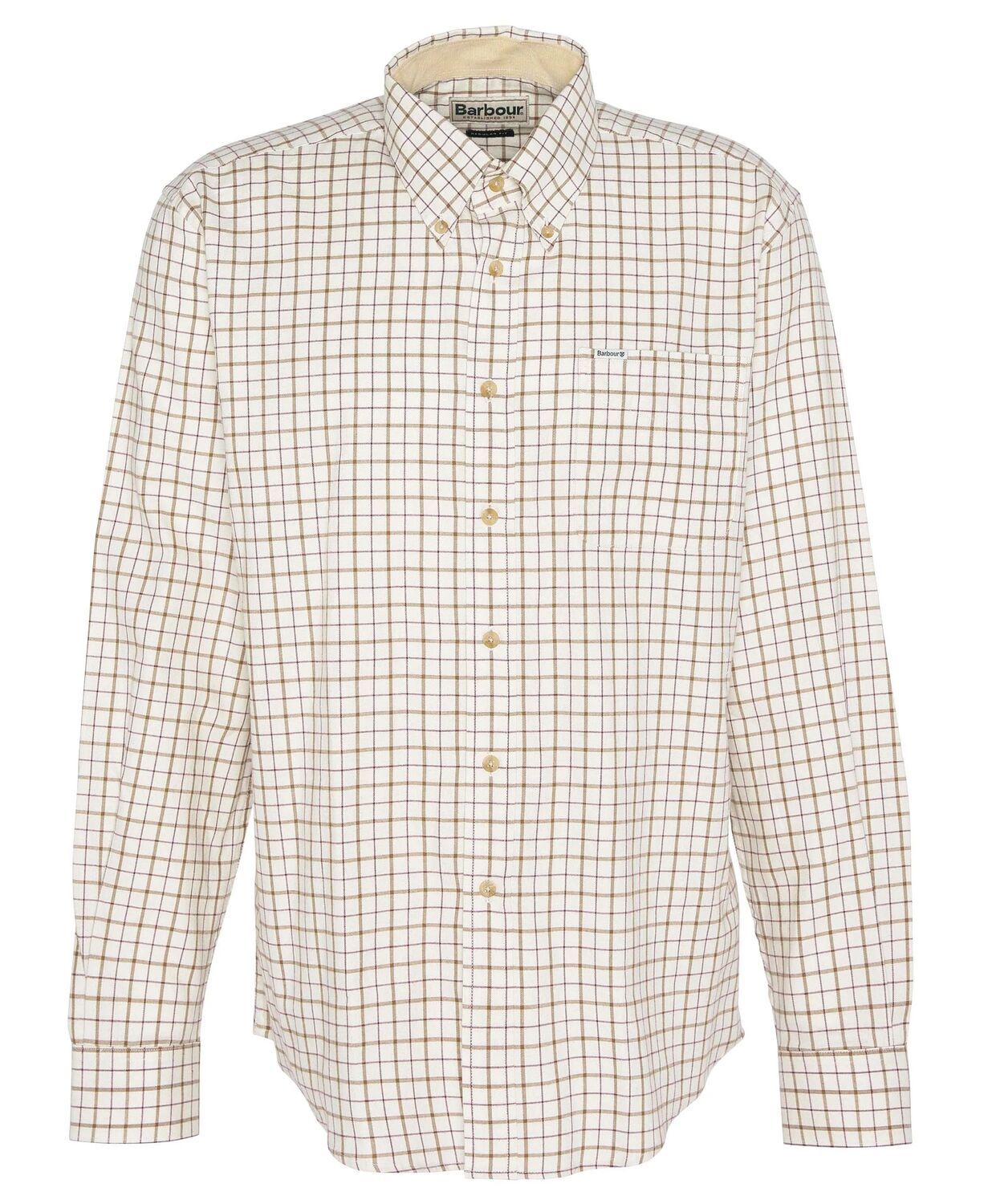 Barbour Men's Bank Relaxed Fit Shirt Merlot 2