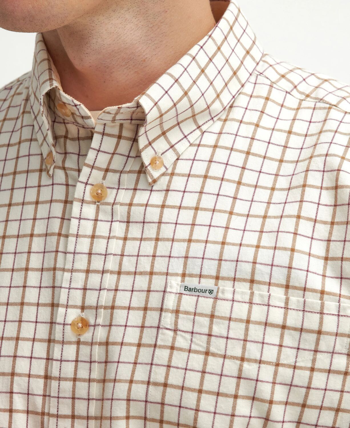 Barbour Men's Bank Relaxed Fit Shirt Merlot 3