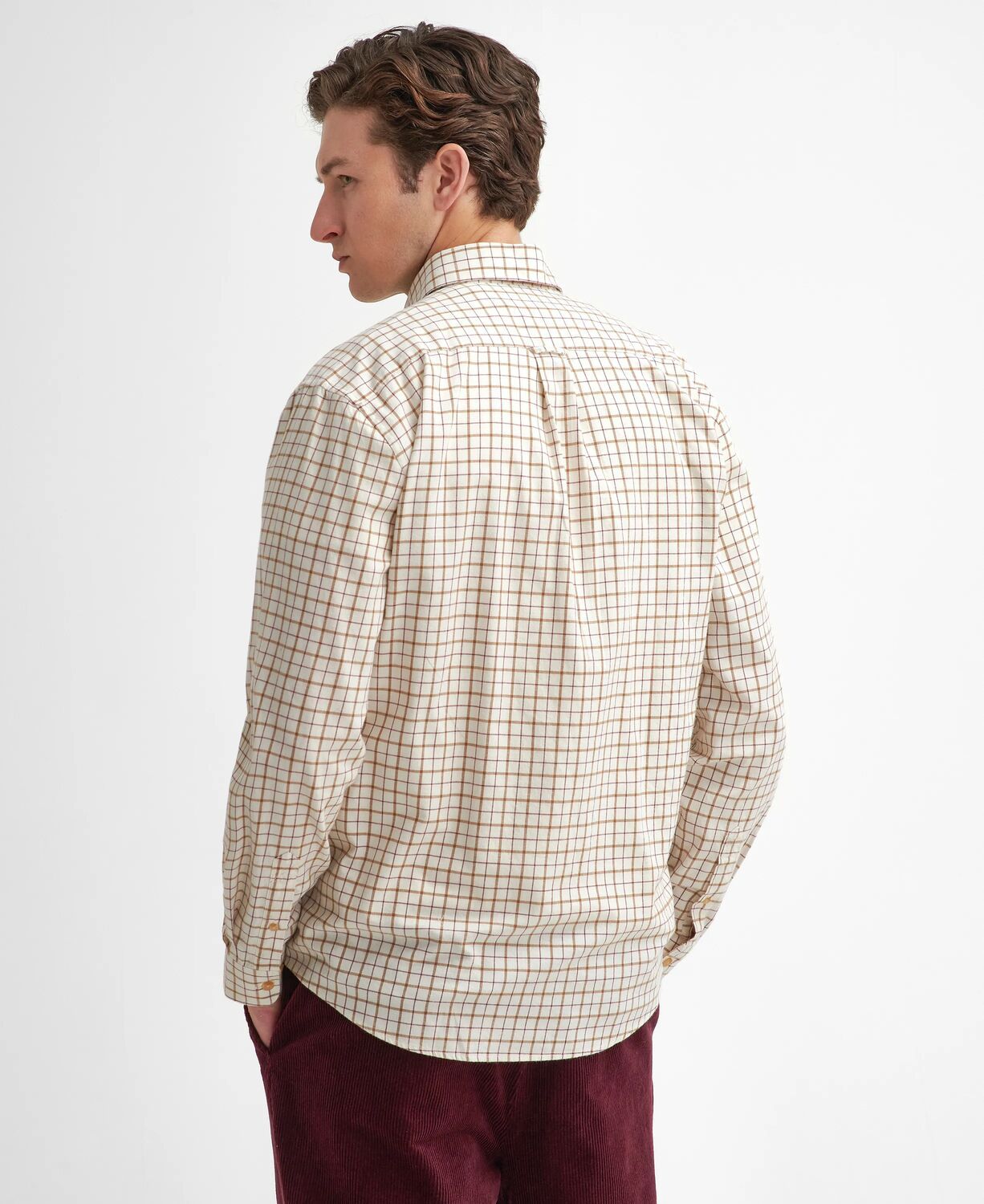 Barbour Men's Bank Relaxed Fit Shirt Merlot 4