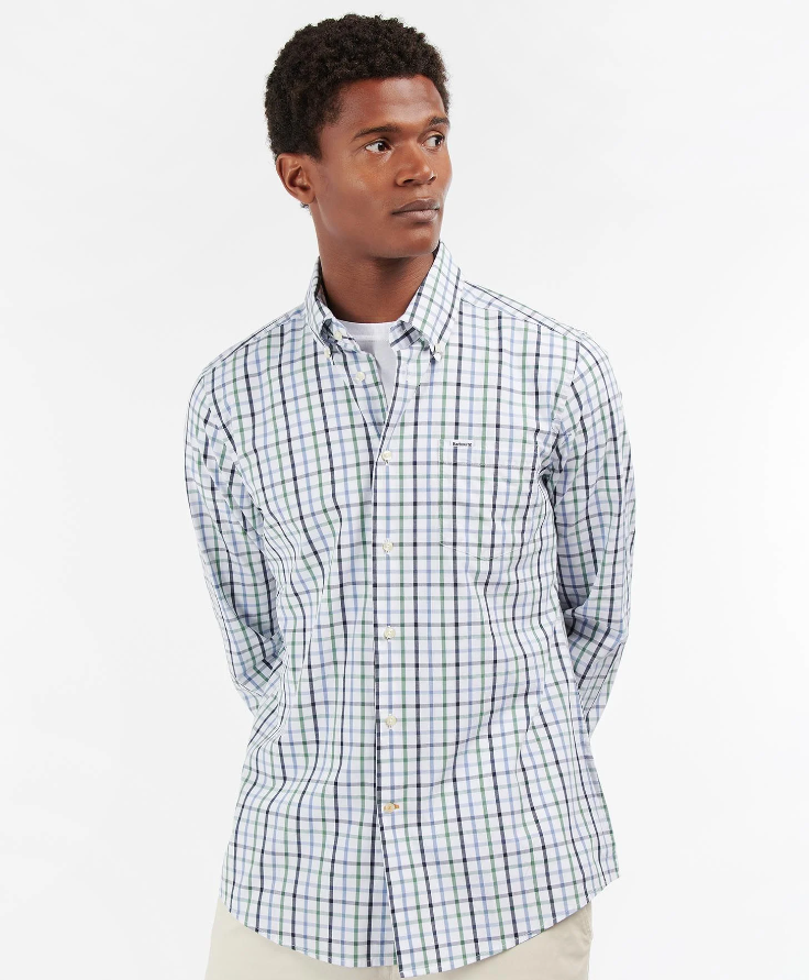 Barbour Men's Eldon Tailored Shirt Green 2