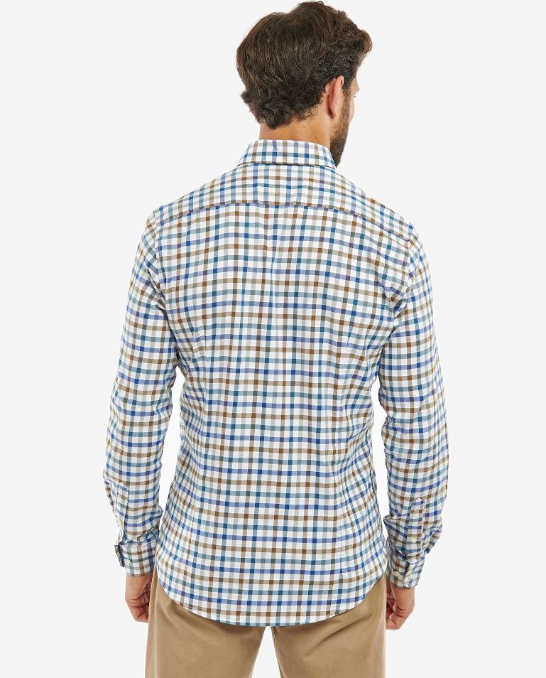 Barbour Men's Fawdon Tailored Shirt Stone 2