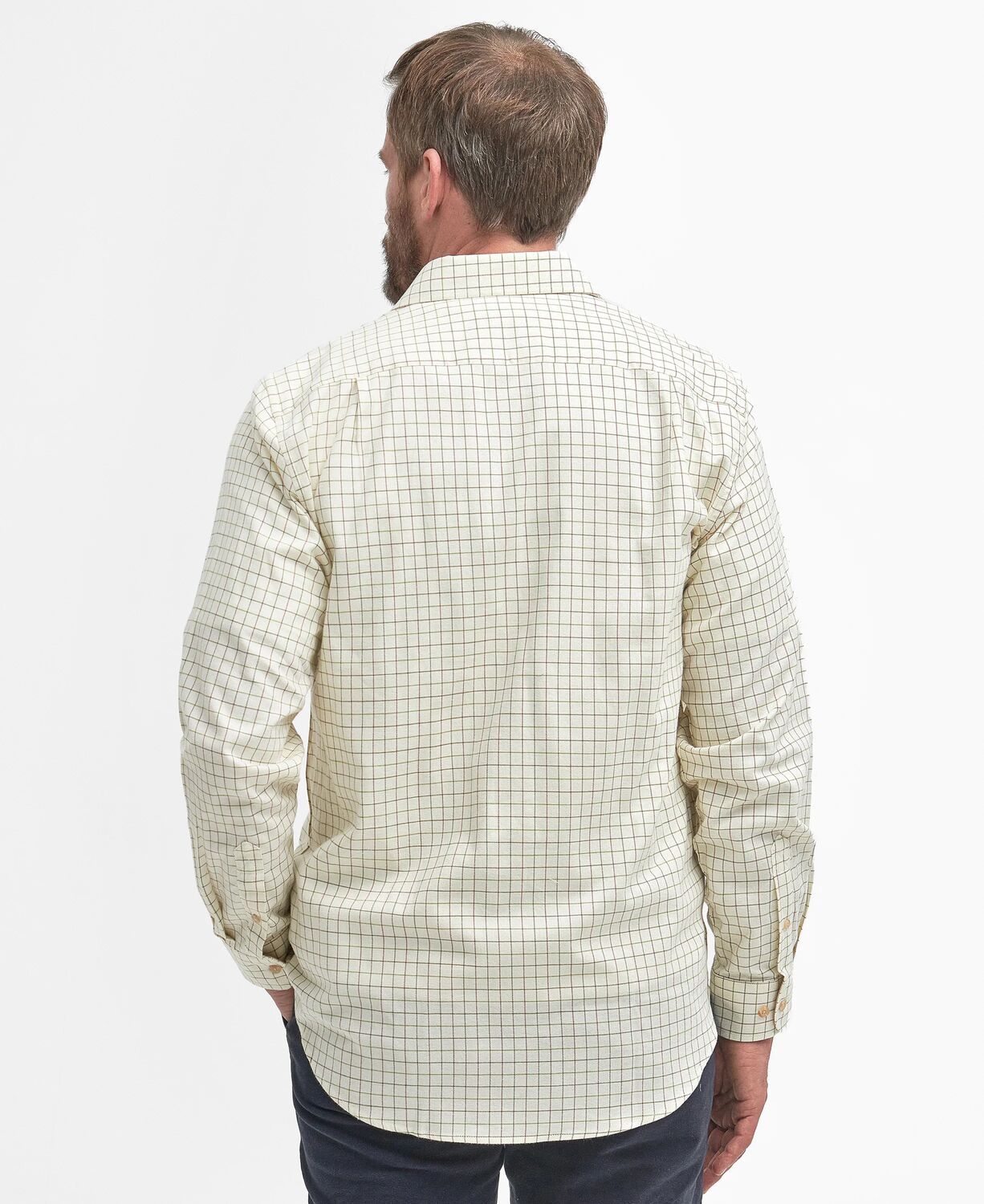 Barbour Men's Field Tattersall Shirt Green-Brown 3