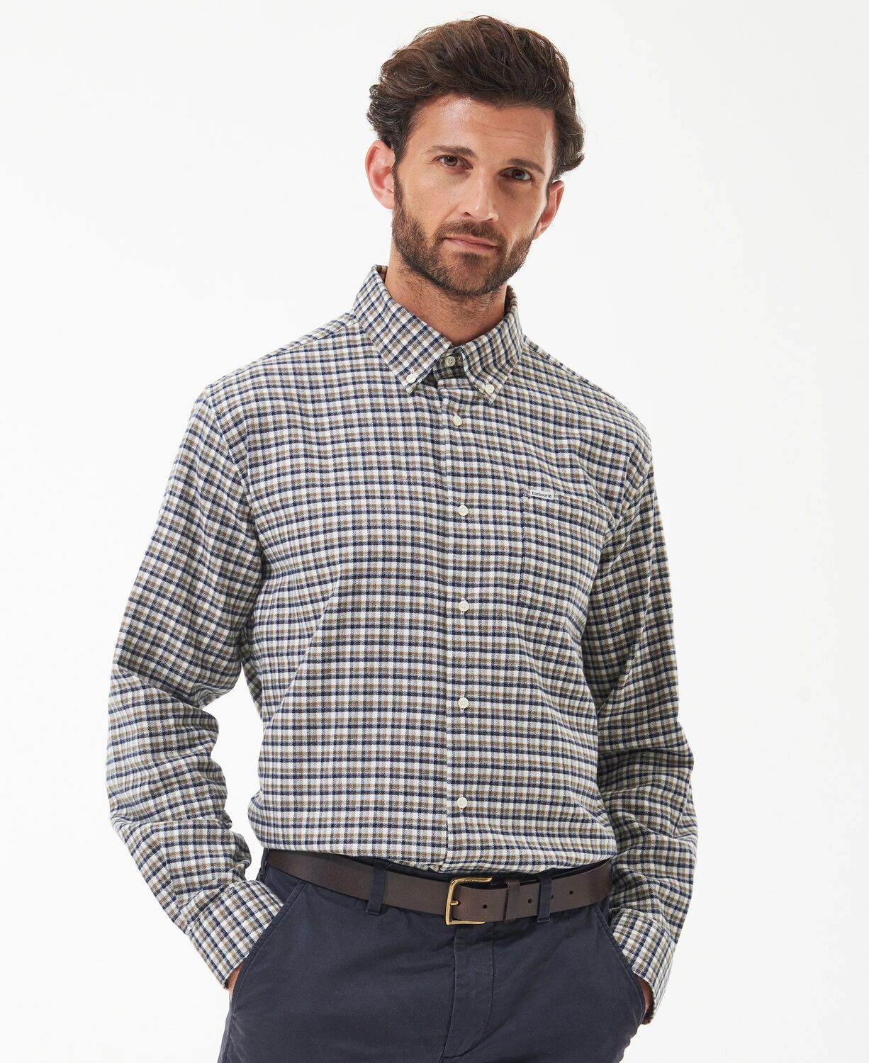 Barbour Men's Tanlaw Shirt Whisper Classic White 5