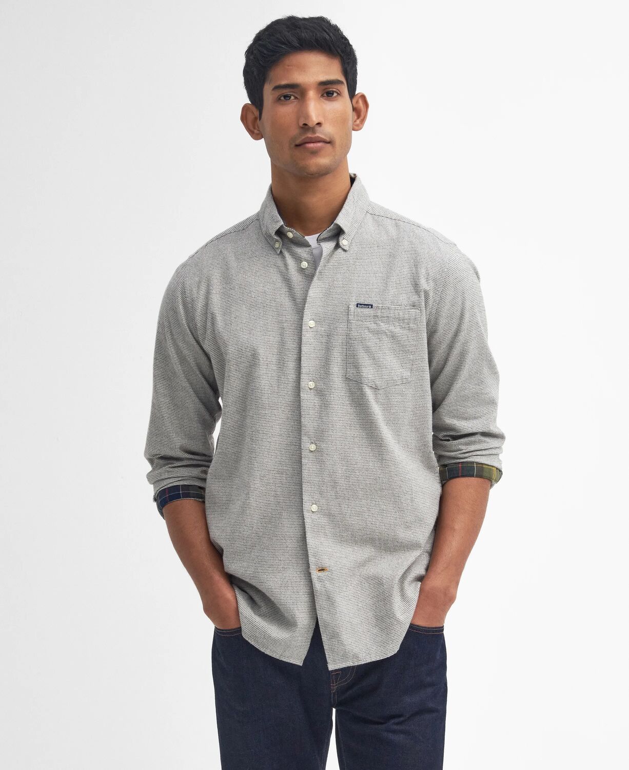 Barbour Men's Turner Tailored Fit Shirt Olive 4