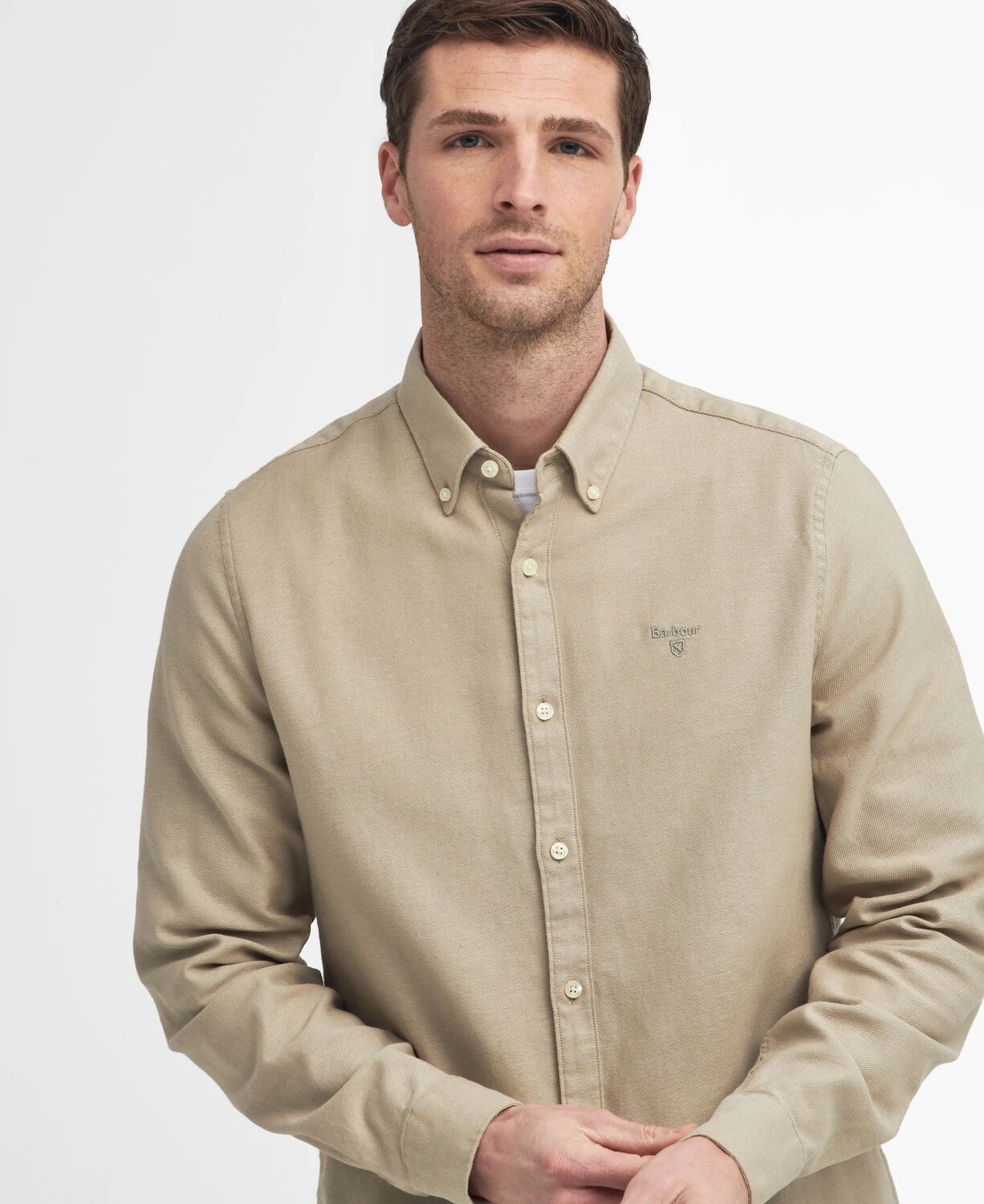 Barbour Men's Twillbridge Tailored Fit Shirt Mist 4