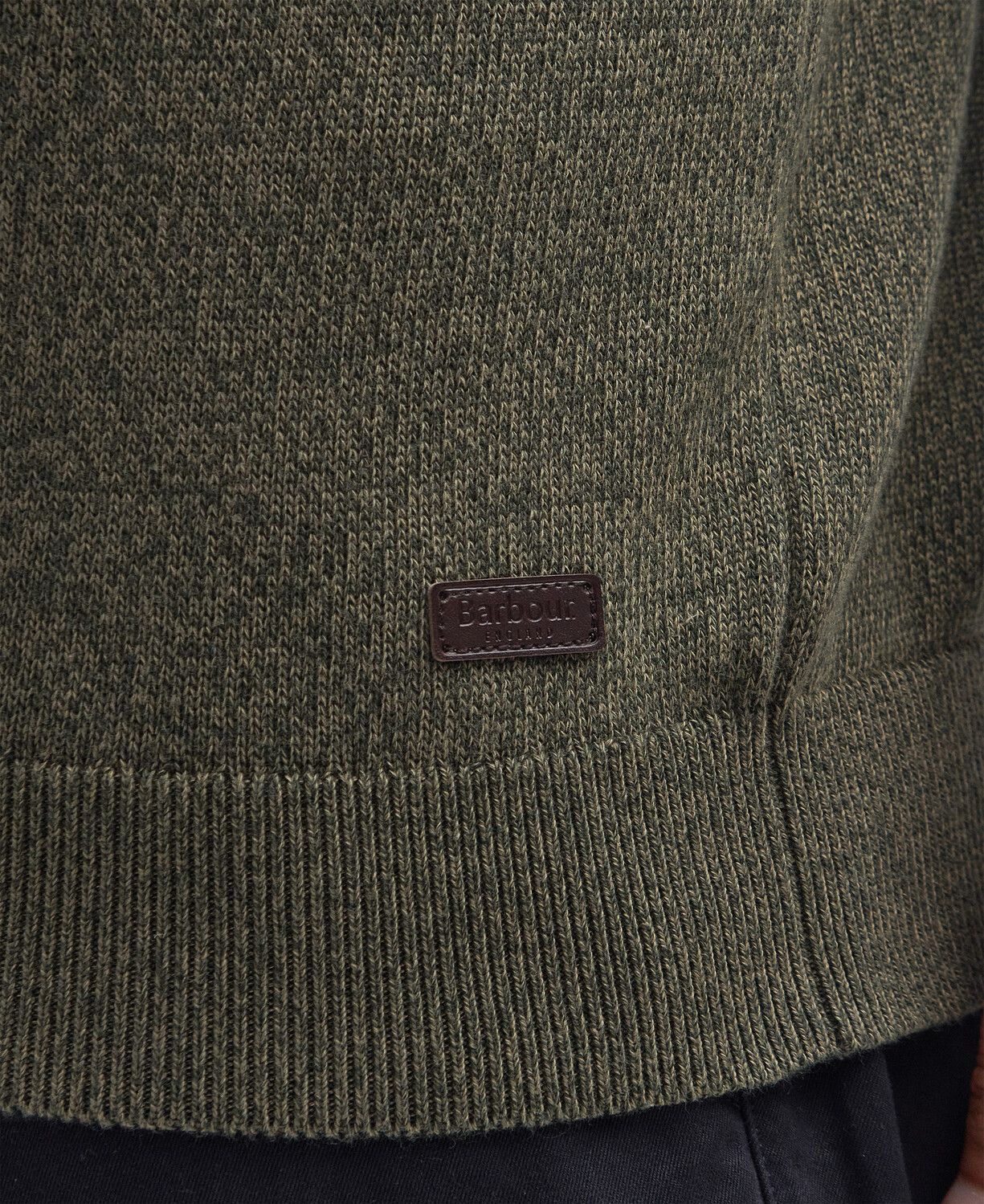 Barbour Men's Whitfield Half Zip Jumper Olive 3