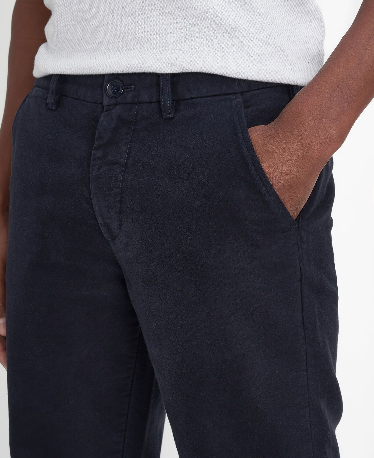 Barbour Moleskin Tailored Trousers Classic Navy 4