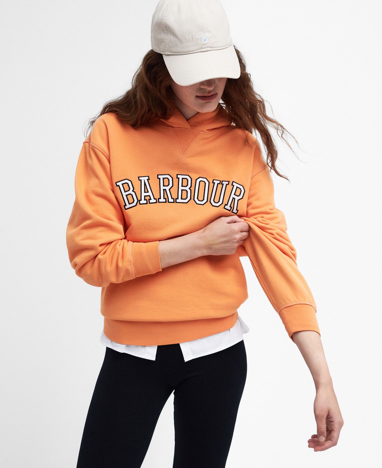 Barbour Northumberland Ladies Hoodie Apricot Crush 2