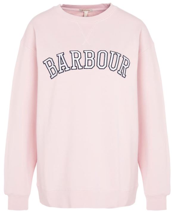 Barbour Northumberland Ladies Sweatshirt Shell Pink 1