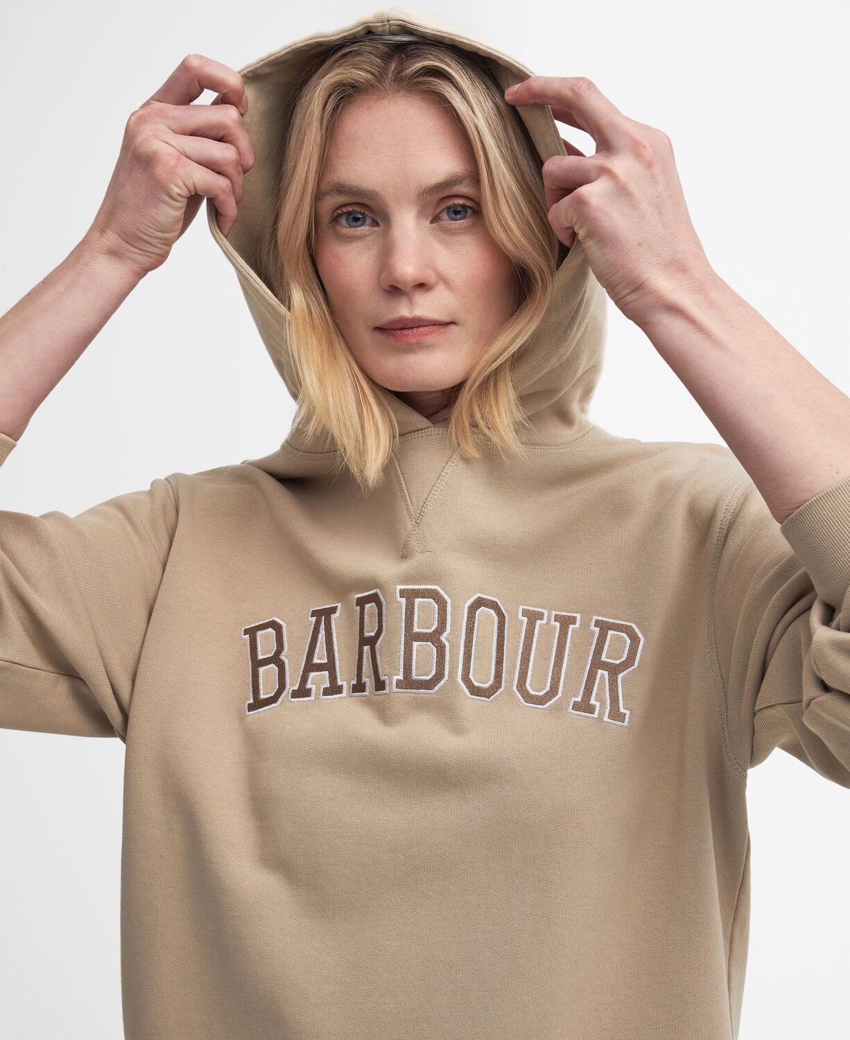 Barbour Northumberland Sweatshirt White Pepper 3