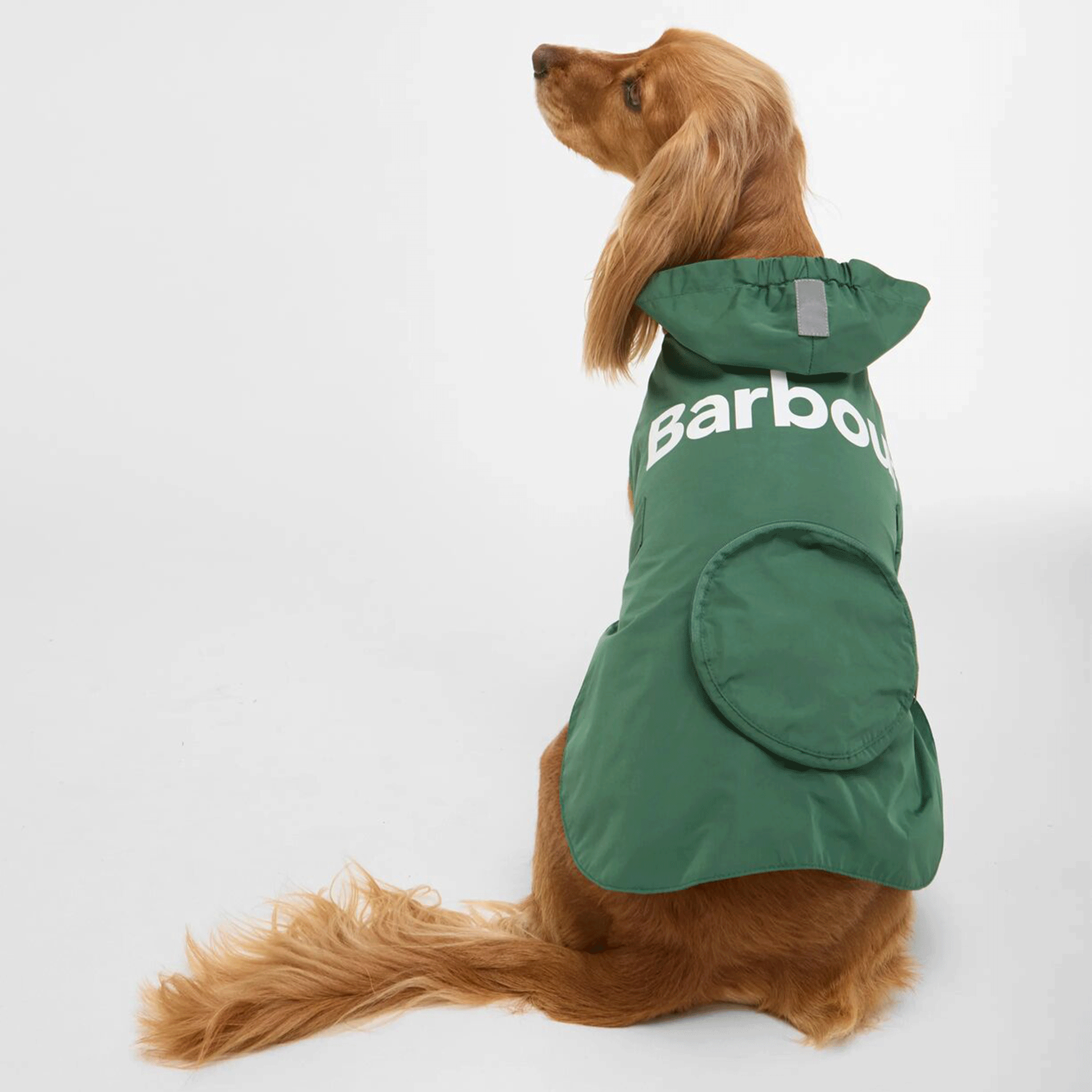 Barbour Packable Logo Dog Coat Green