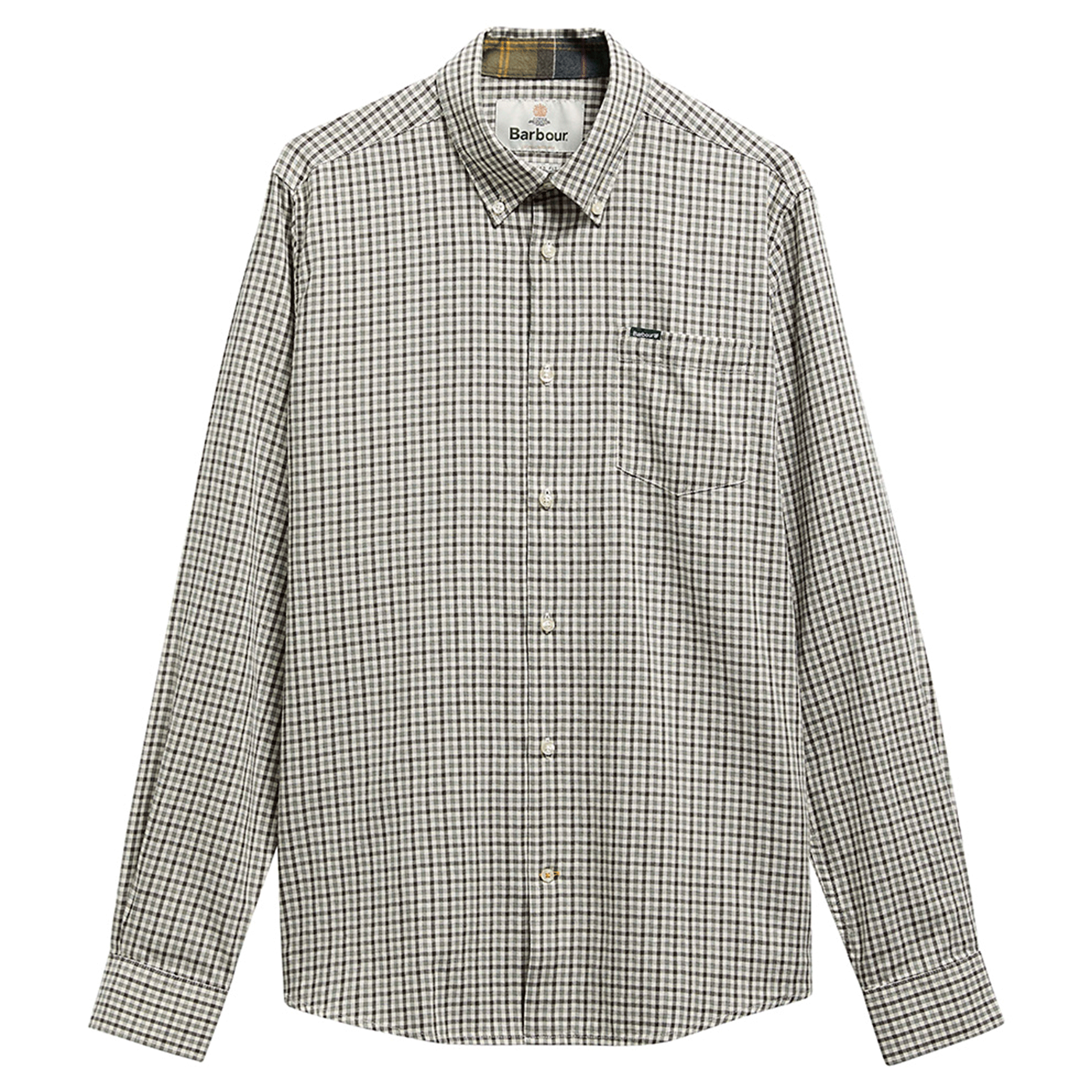 Barbour Padshaw Tailored Long-Sleeved Shirt Olive Mens