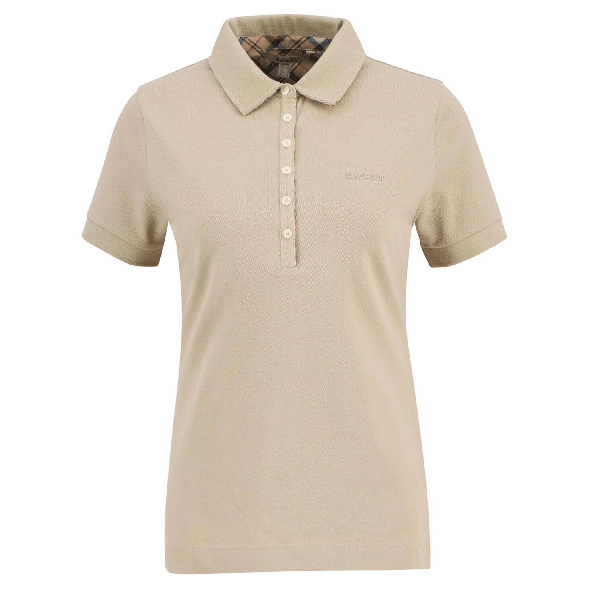 Barbour Portsdown Women's Polo Shirt Light Sand-Hessian