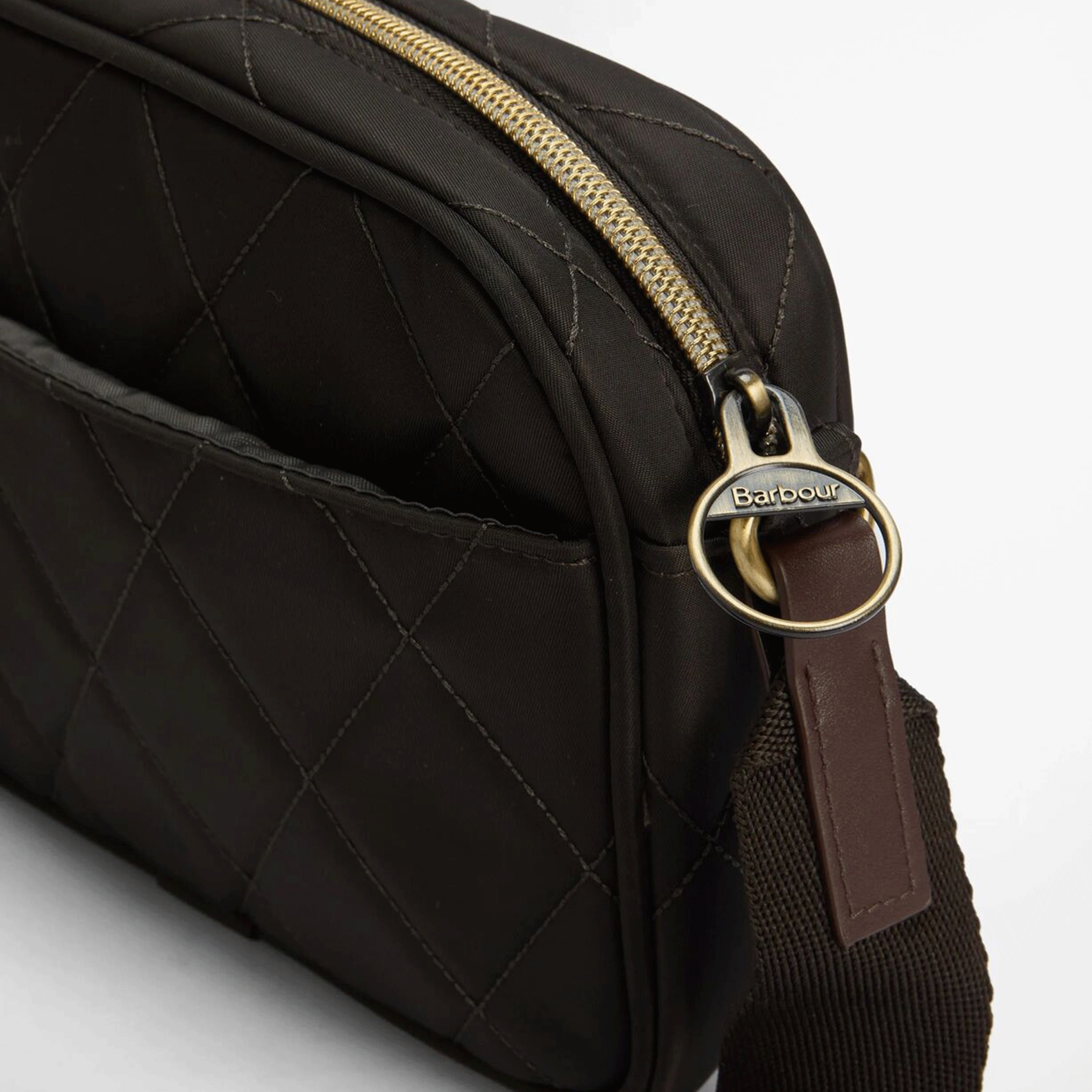 Barbour Quilted Crossbody Bag Olive