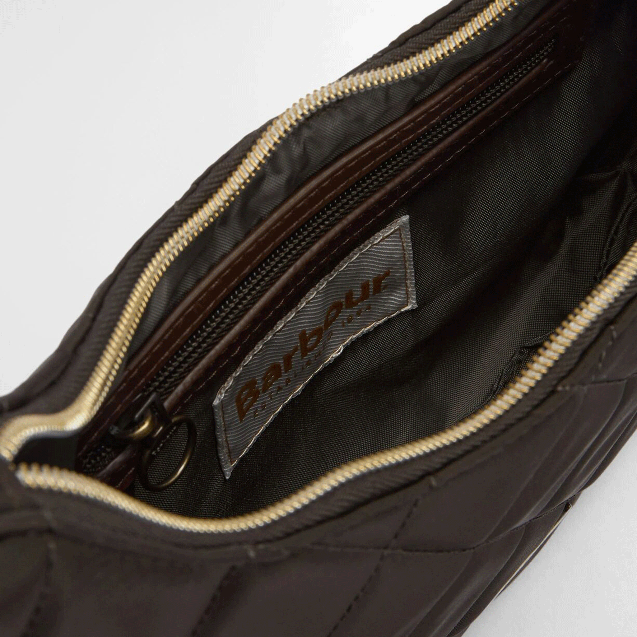 Barbour Quilted Sling Shoulder Bag Olive