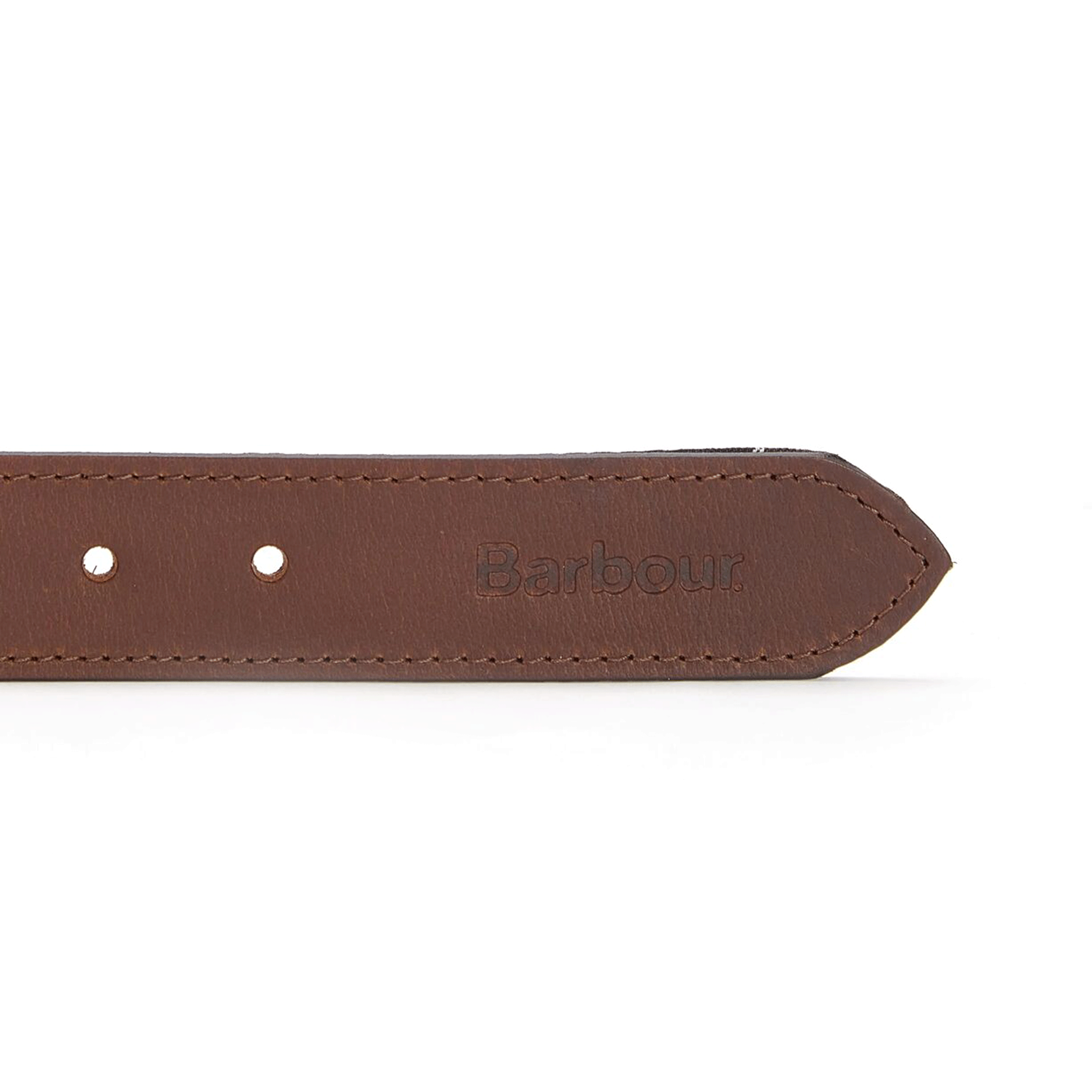 Barbour Reversible Tartan Leather Belt Classic Tartan-Brown