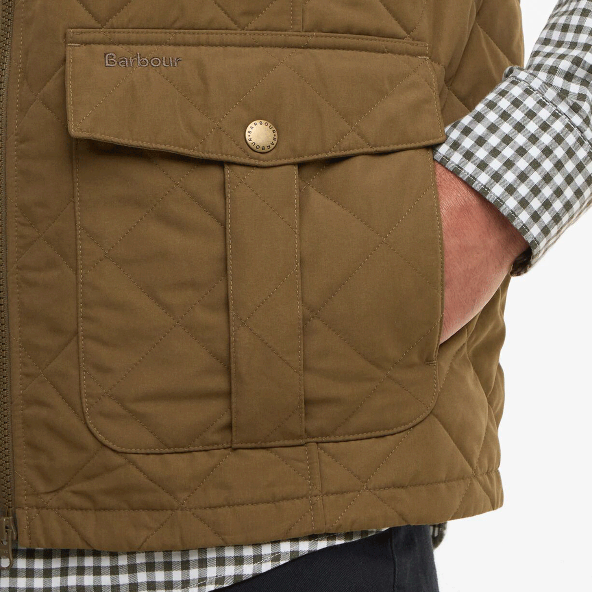 Barbour Sander Men's Quilted Gilet Beech