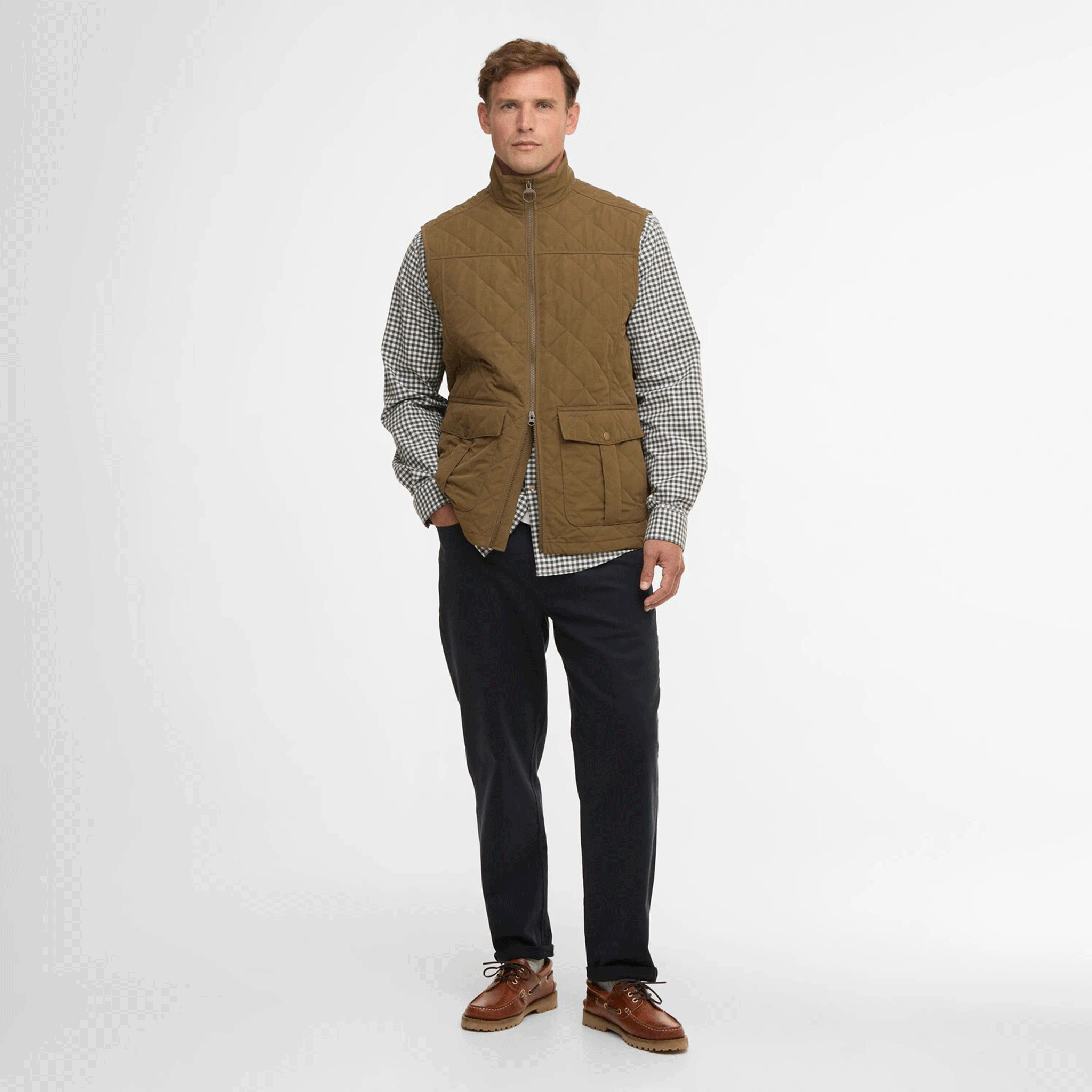 Barbour Sander Men's Quilted Gilet Beech