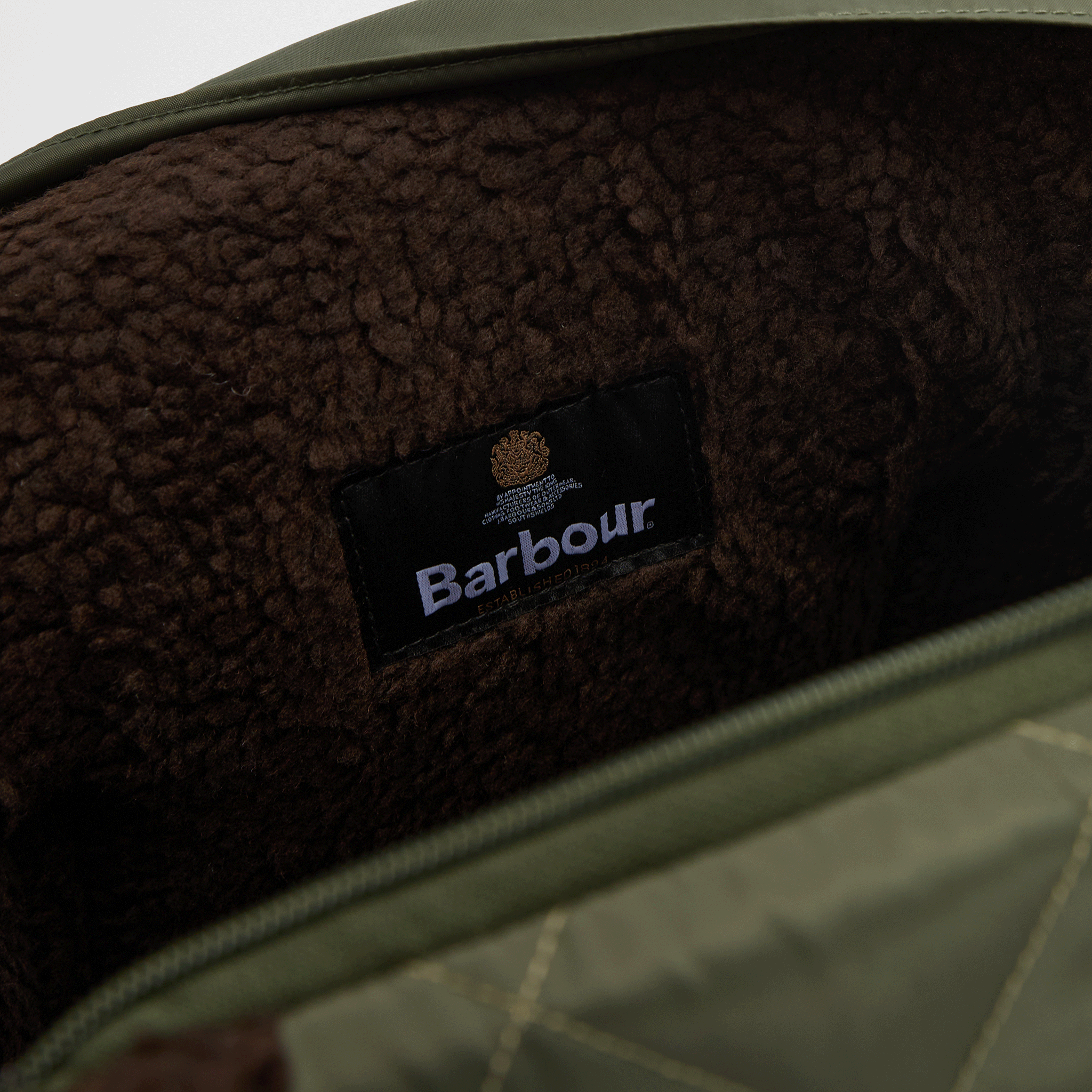 Barbour Small Quilted Dog Carrier Olive