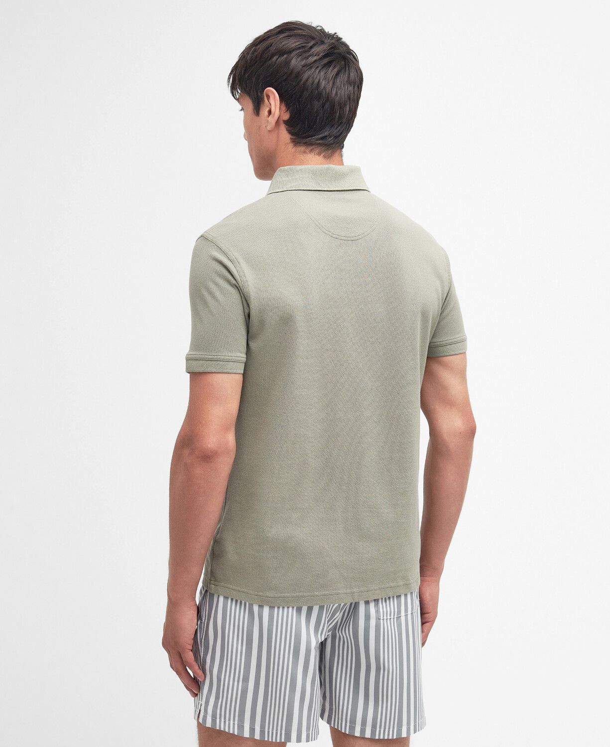 Barbour Sports Polo Shirt Dusty Green 4