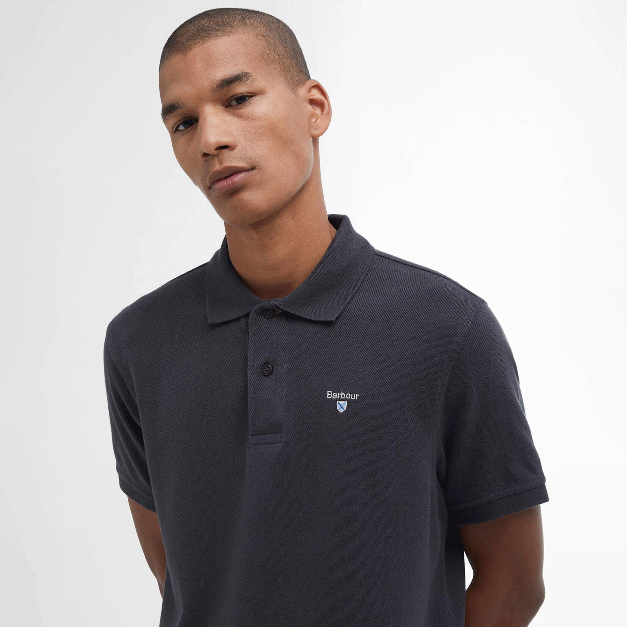 Barbour Sports Polo Shirt New Navy