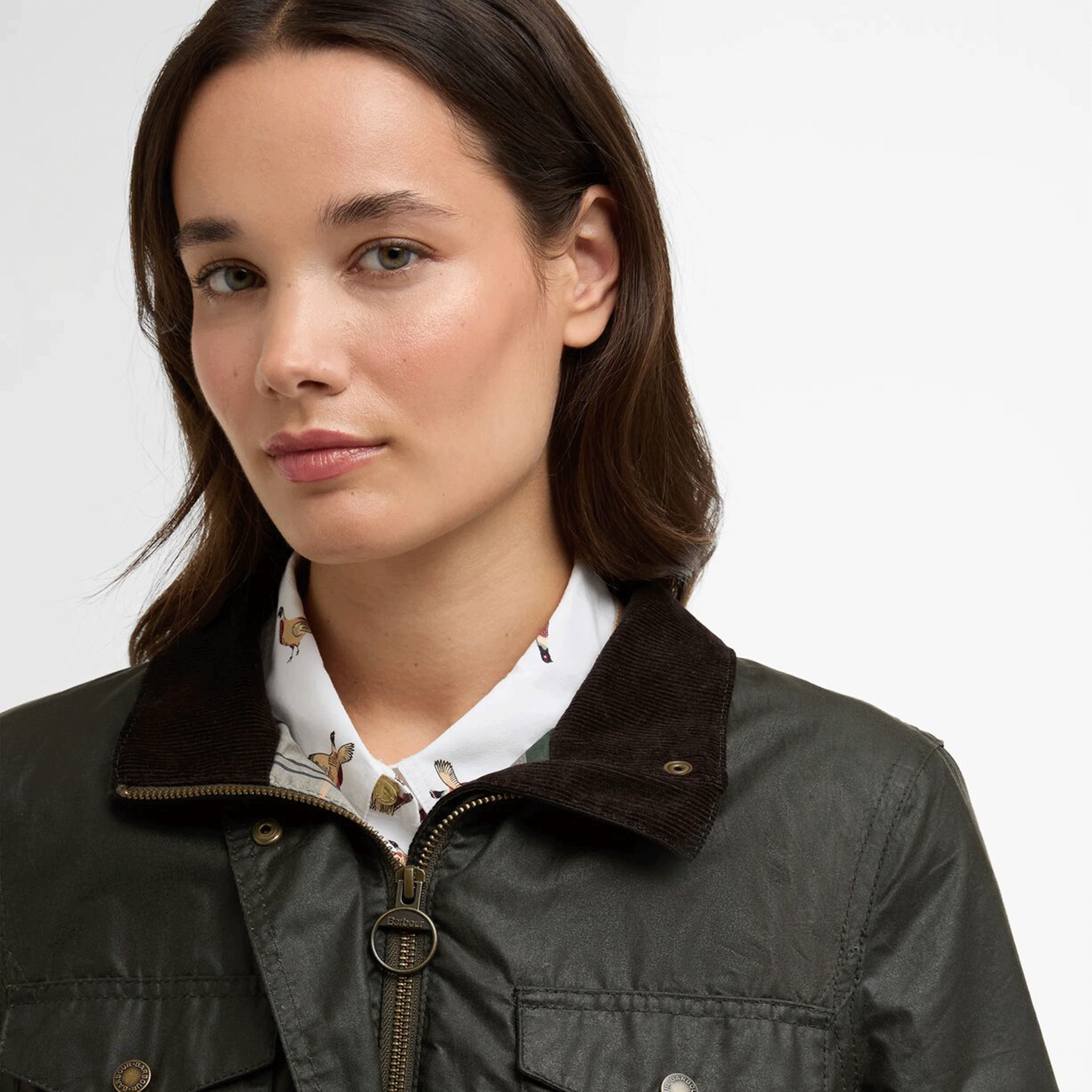 Barbour Summer Sapper Women's Waxed Jacket Archive Olive-Ancient