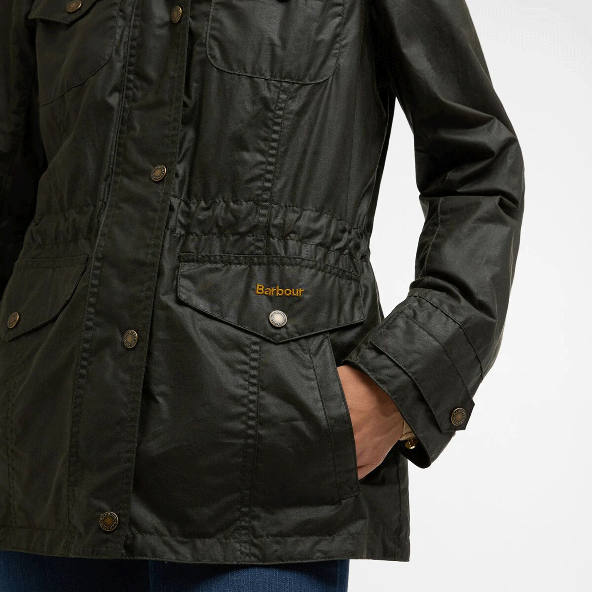 Barbour Summer Sapper Women's Waxed Jacket Archive Olive-Ancient