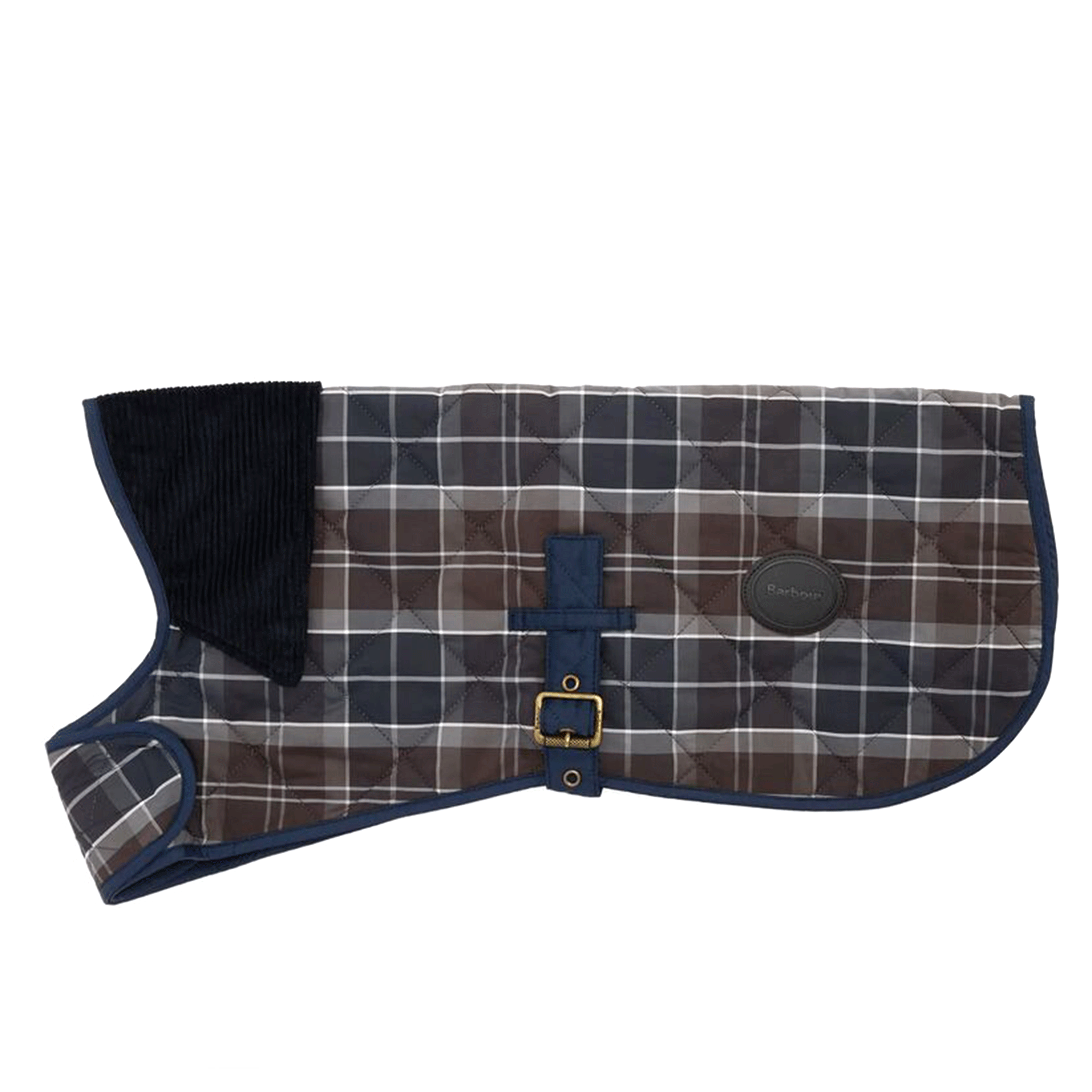 Barbour Tartan Dog Coat Midnight Oak