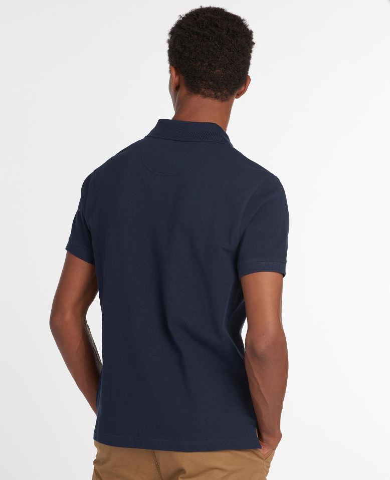 Barbour Tartan Poloshirt Pique New Navy 2