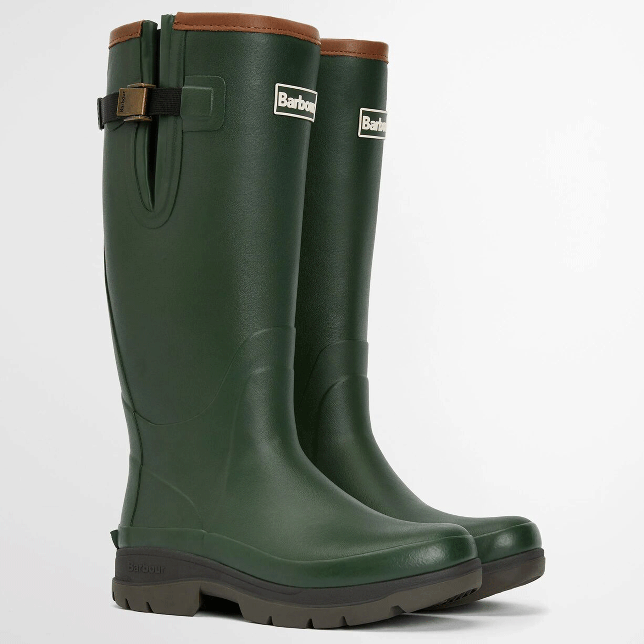 Barbour Tempest Men's Neoprene Wellington Boots Olive