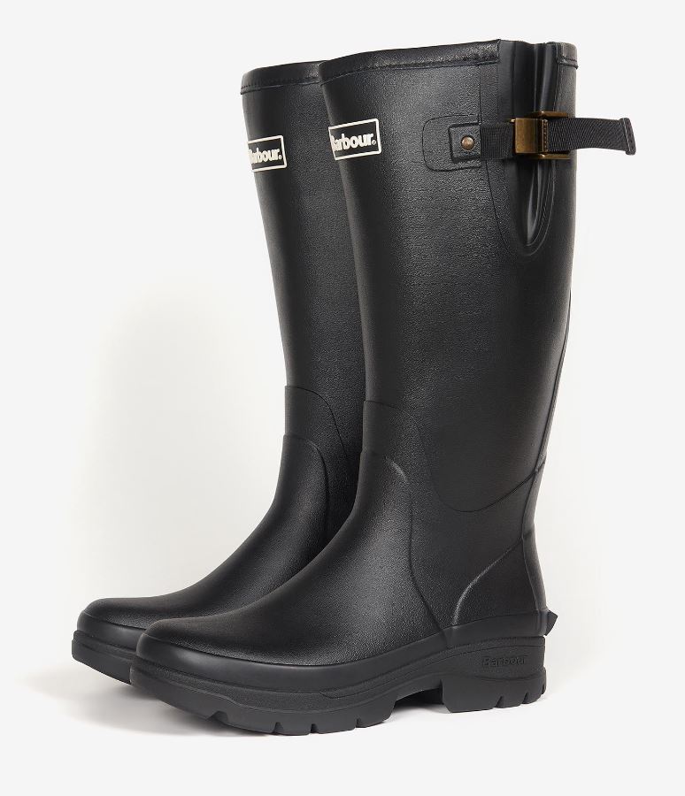 Barbour Tempest Men's Neoprene Wellington Boots Black 2