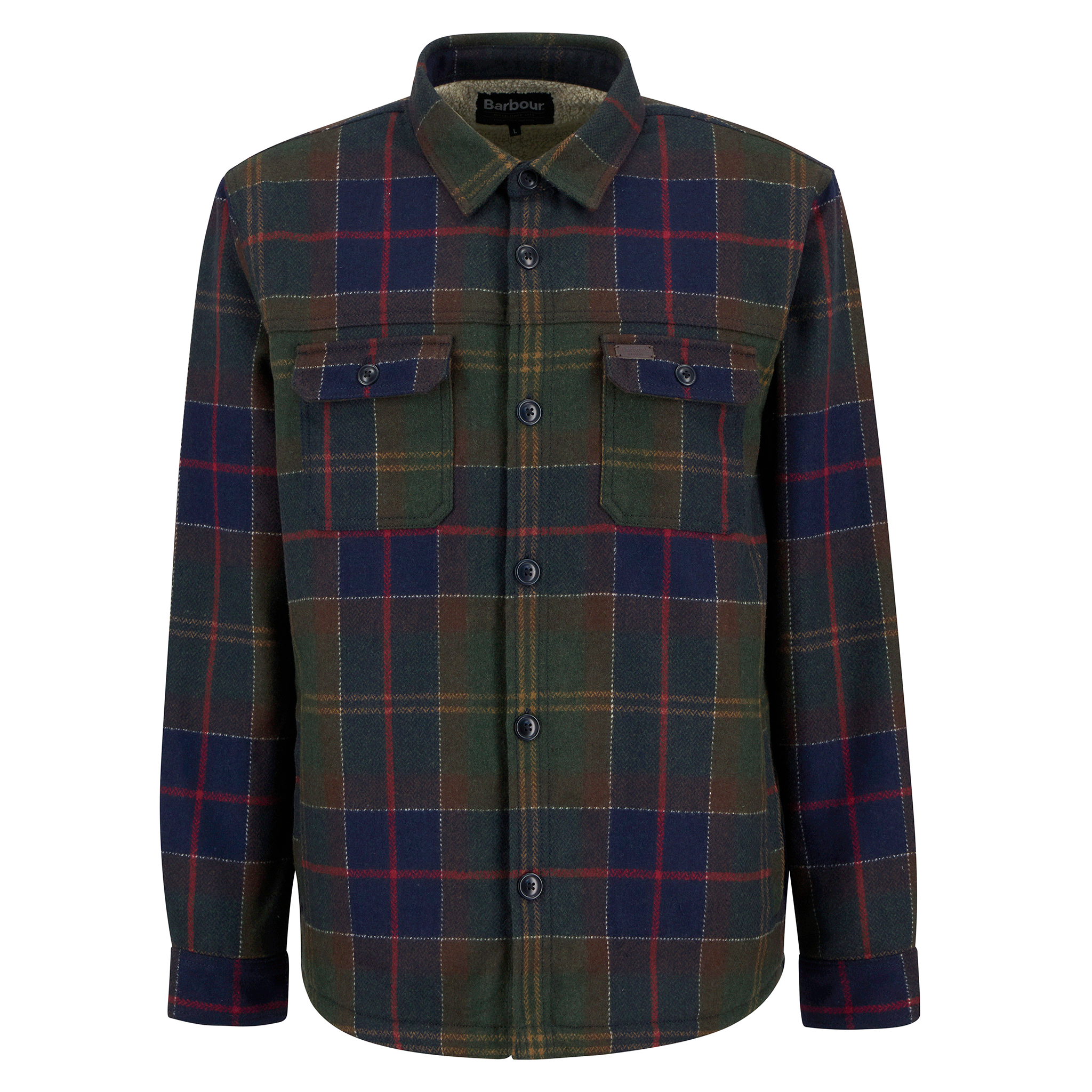Barbour Wilberry Overshirt Classic Tartan Mens