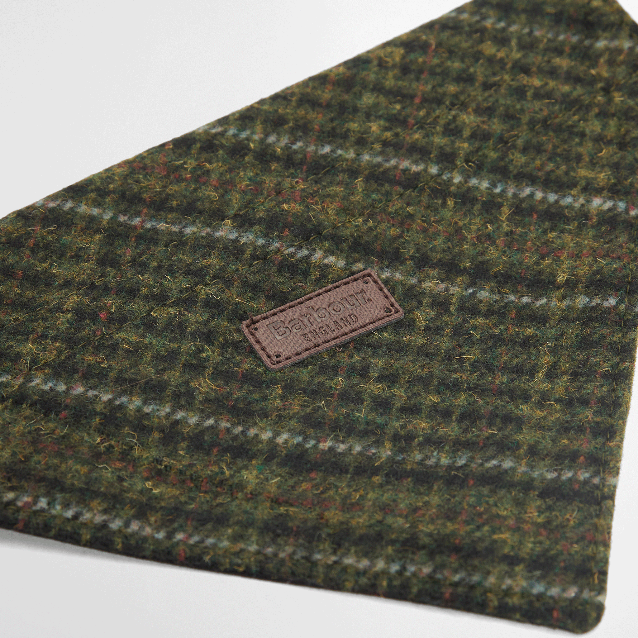 Barbour Wilkin Dog Bandana  Olive Check