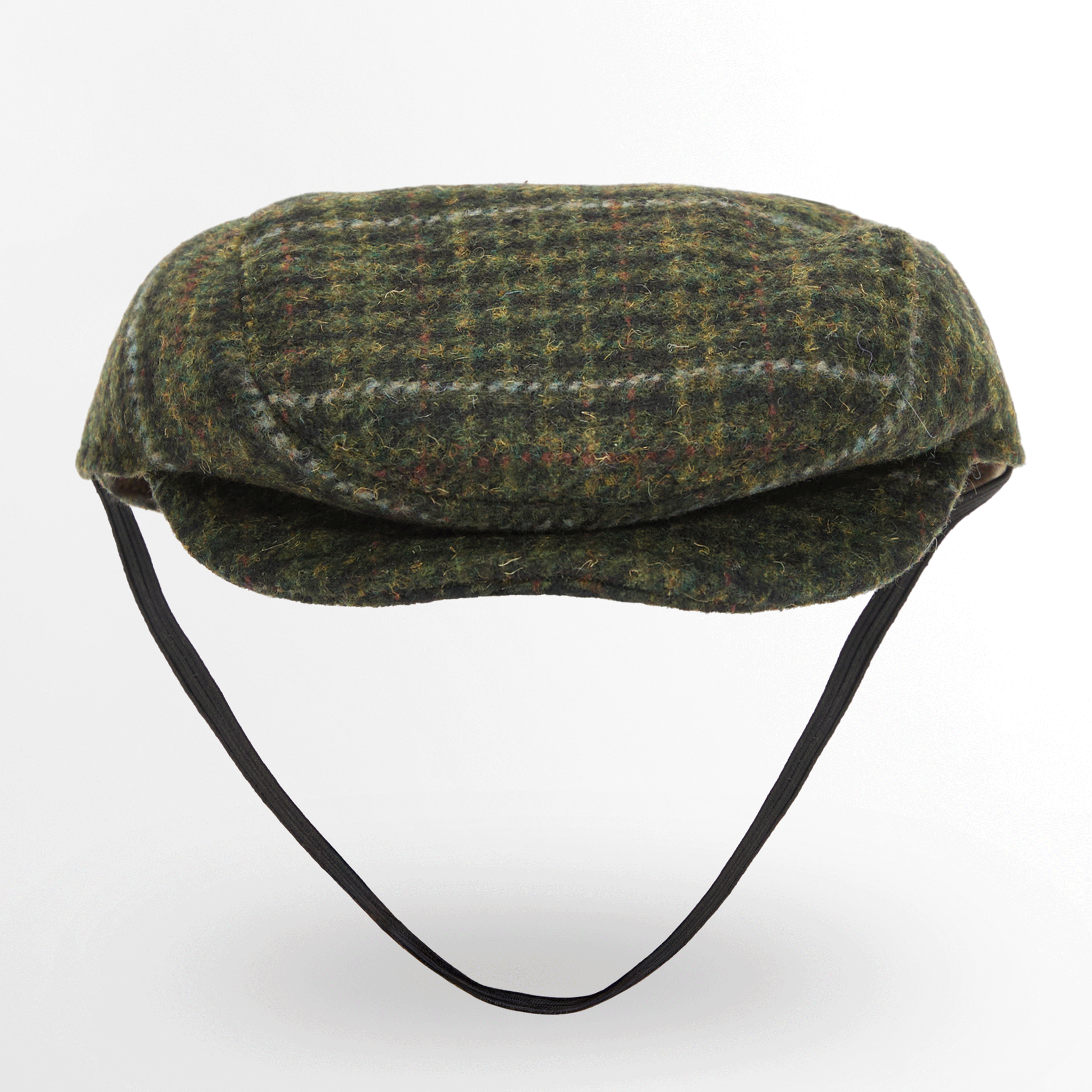 Barbour Wilkin Dog Flat Cap Olive Check