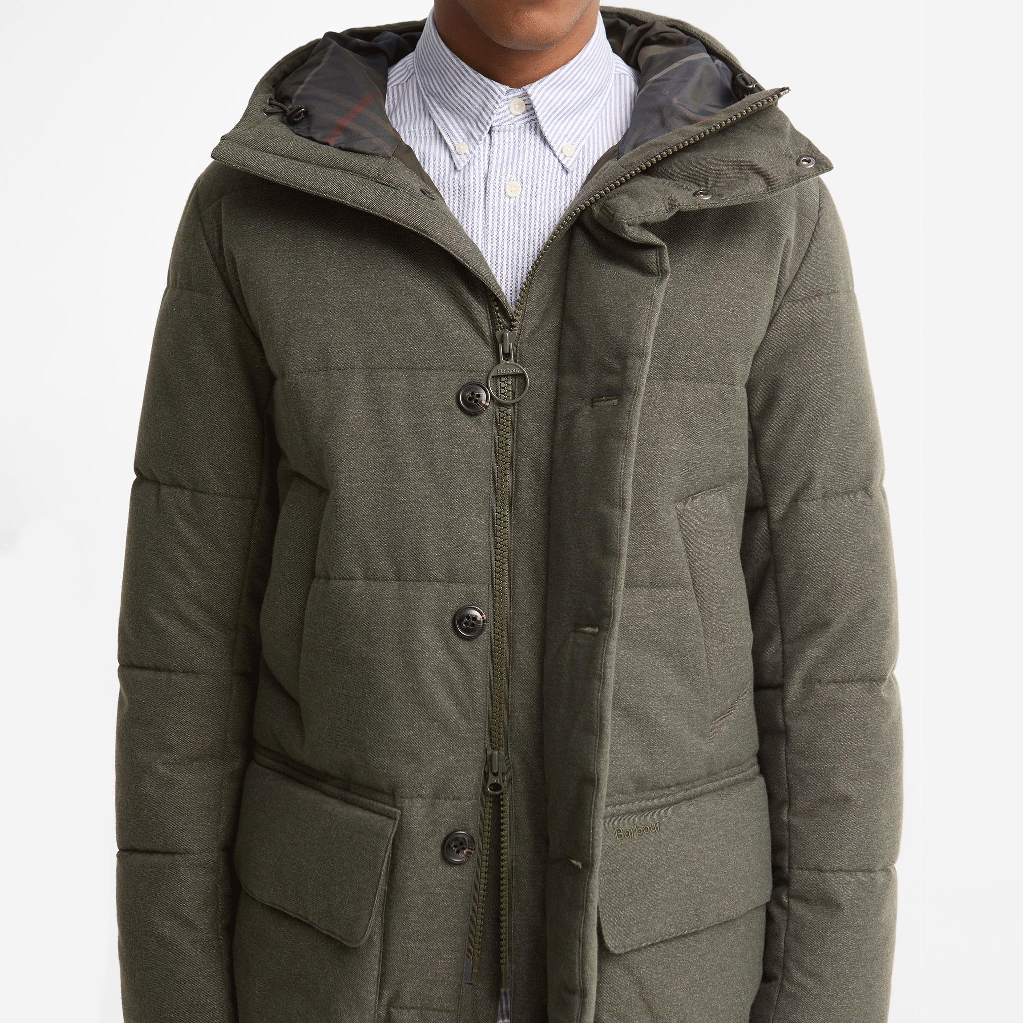 Barbour Winter Bedale Puffer Jacket Dark Sage Mens