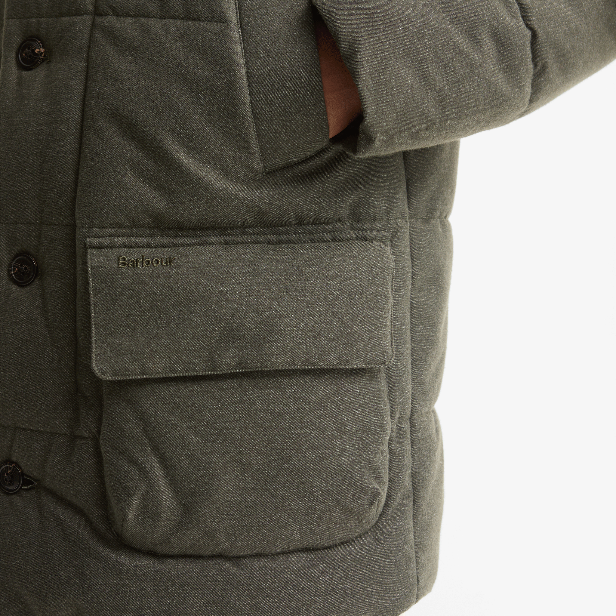 Barbour Winter Bedale Puffer Jacket Dark Sage Mens