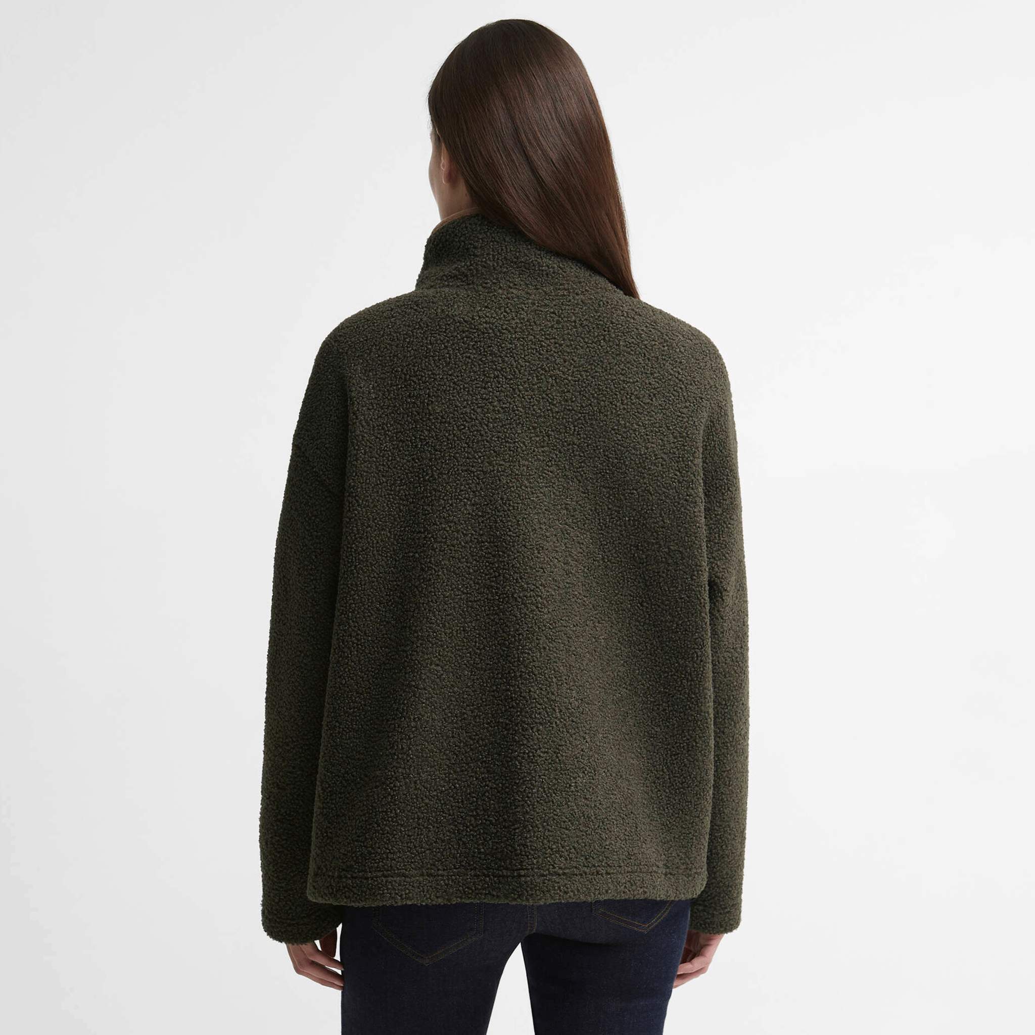 Barbour Women’s Bamburgh Half-Zip Fleece Olive