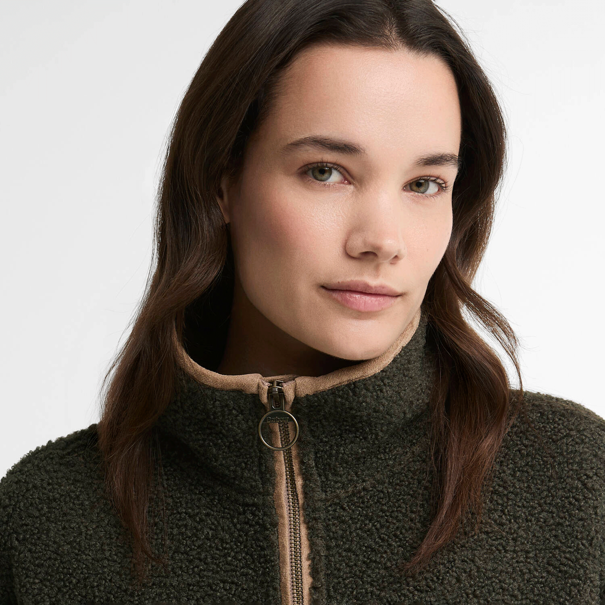 Barbour Women’s Bamburgh Half-Zip Fleece Olive