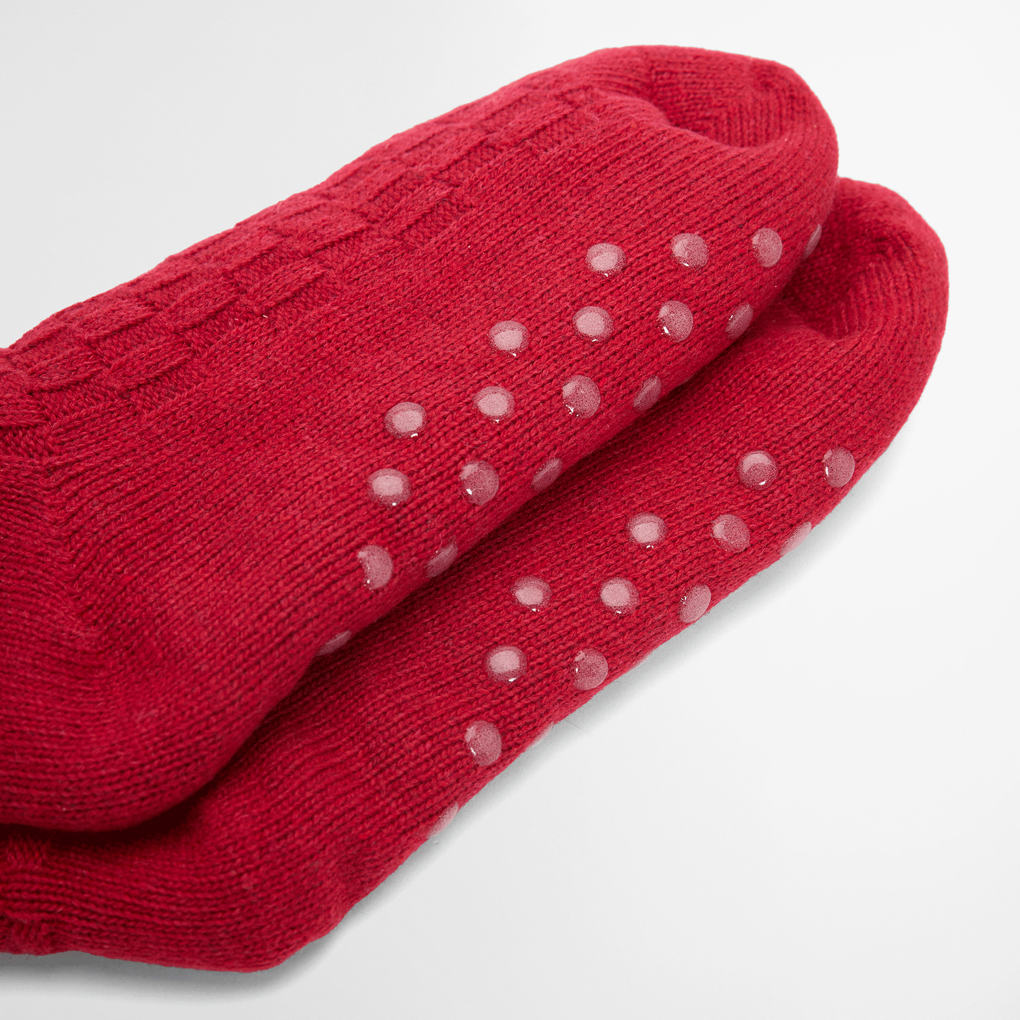 Barbour Women’s Cable Knit Lounge Socks Red One Size