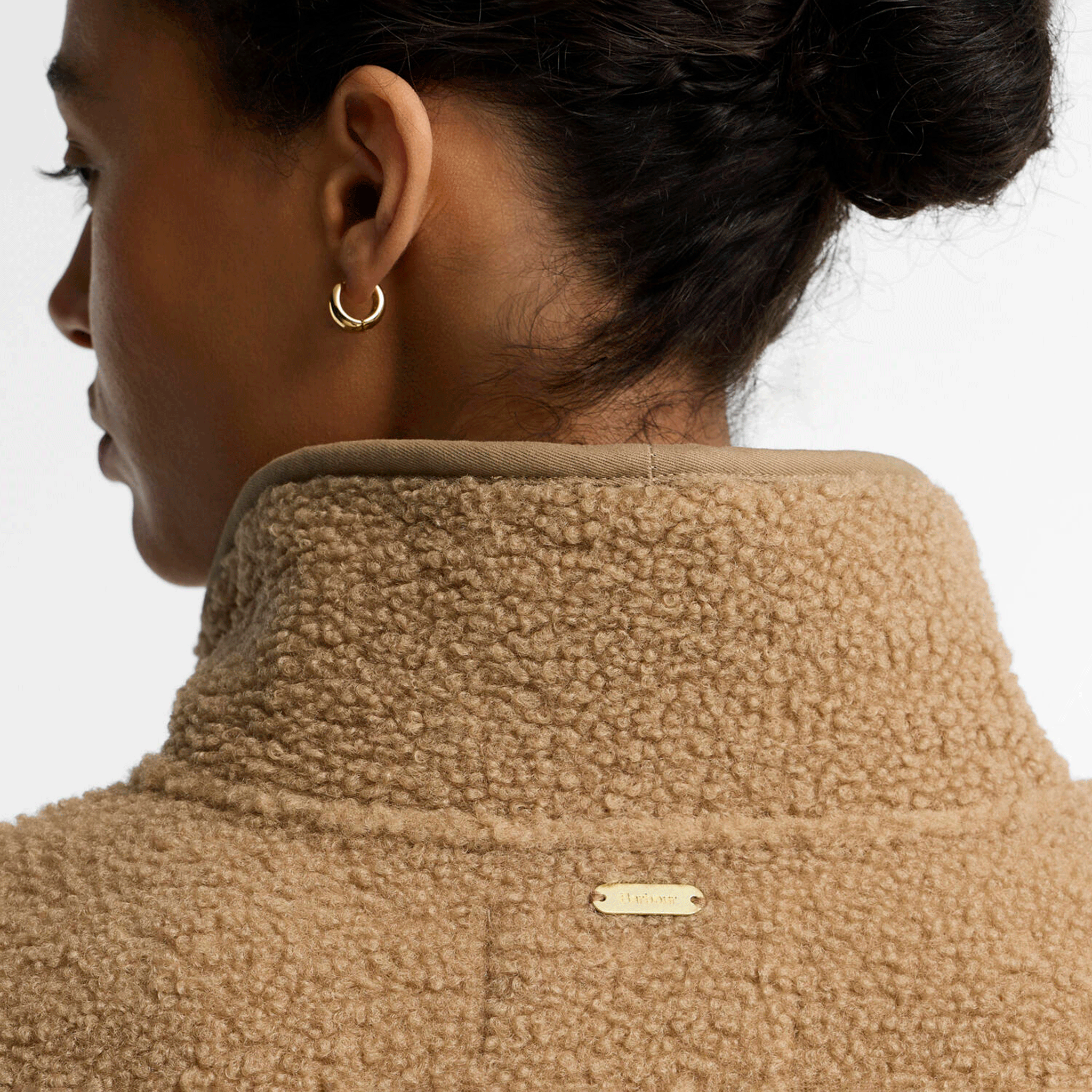Barbour Women’s Mabel Bonded Fleece Jacket Warm Trench