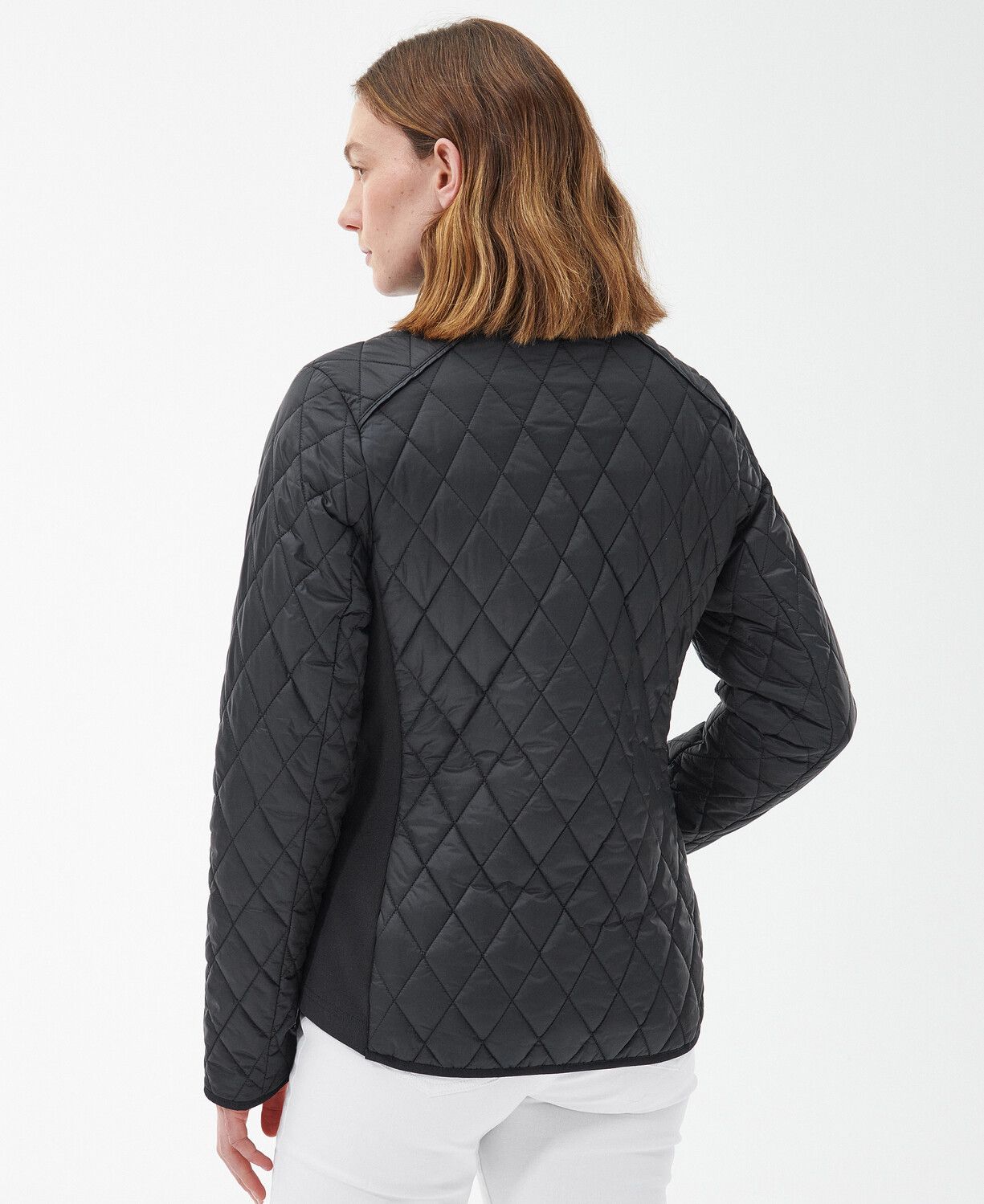 Barbour Yarrow Ladies Quilted Jacket Black-Rose Garden Floral 4