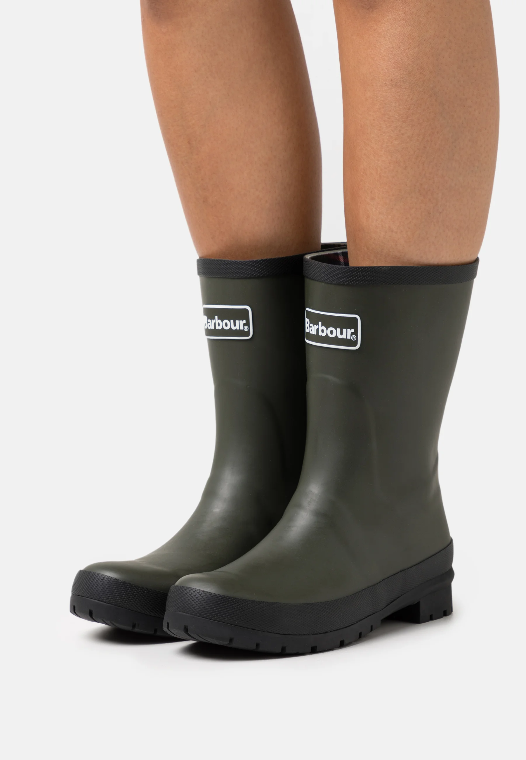 Barbour Banbury Mid Height Wellington Boots Olive