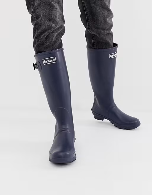 Barbour Bede Men's Wellington Boots Navy