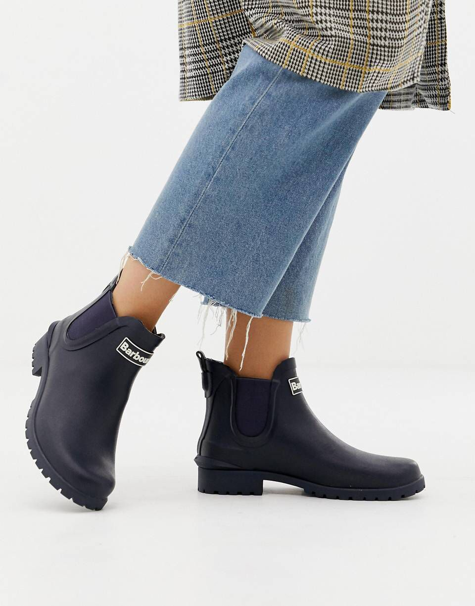 Barbour Wilton Chelsea Wellingtons Navy