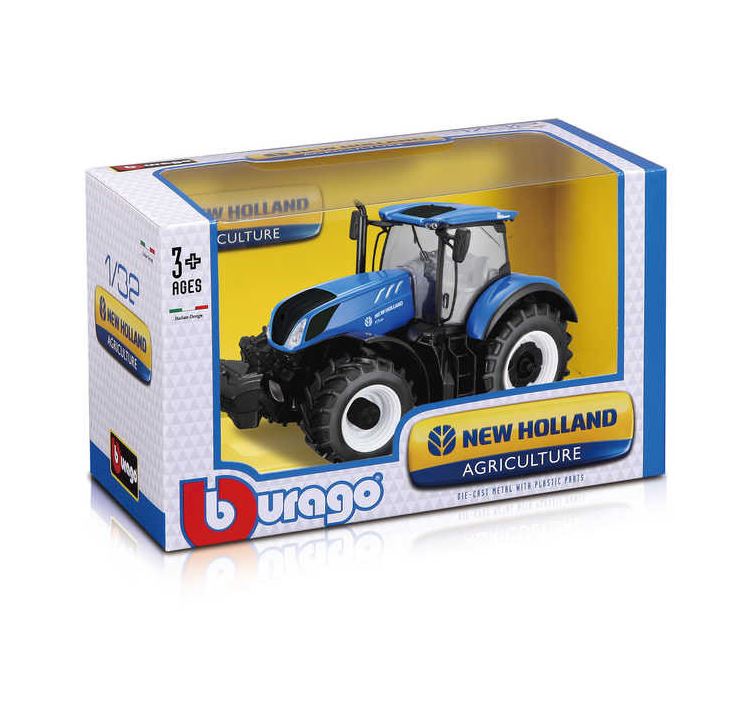 Bburago New Holland T7.315 Tractor & Horse Trailer 1 32 Scale 2