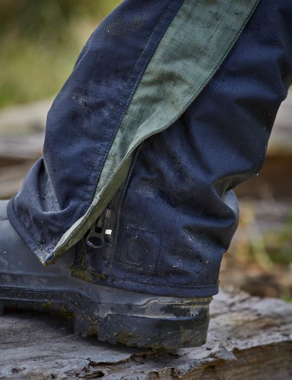 Betacraft ISO940 Waterproof Eco Mens Overtrouser Black-Moss 4