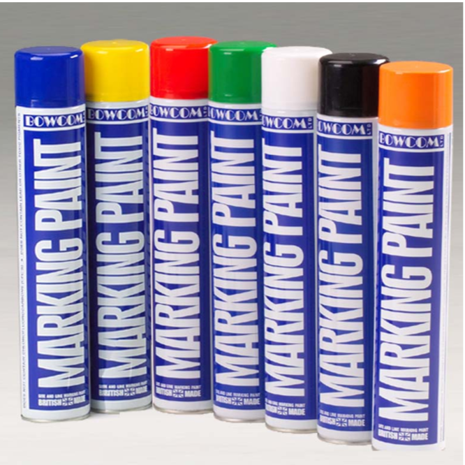 Bowcom Site &amp; Line Marking Aerosol 750ml (Assorted Colours)