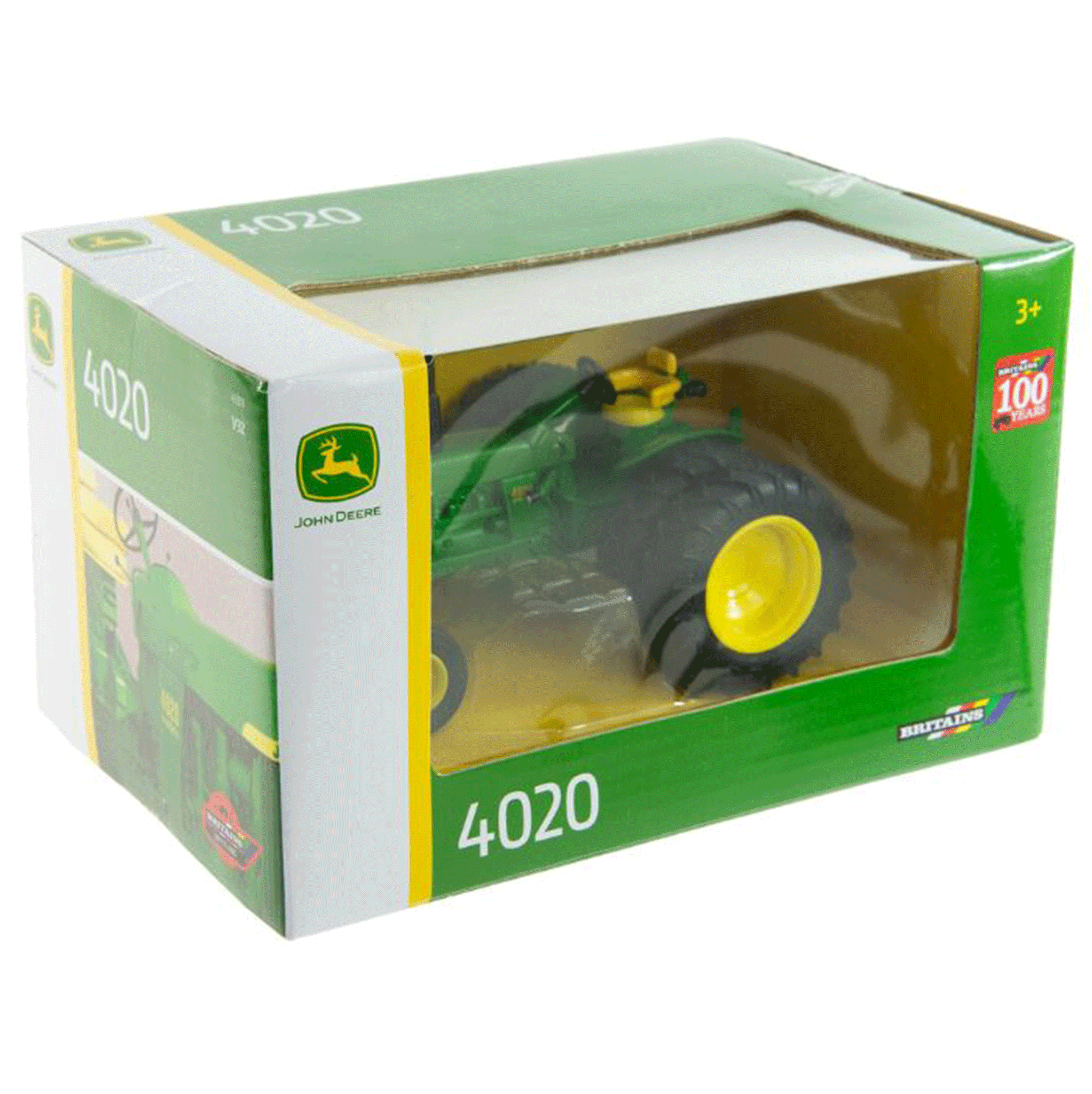 Britains John Deere 4020 Tractor with Dual Rear Wheels 1:32 Scale