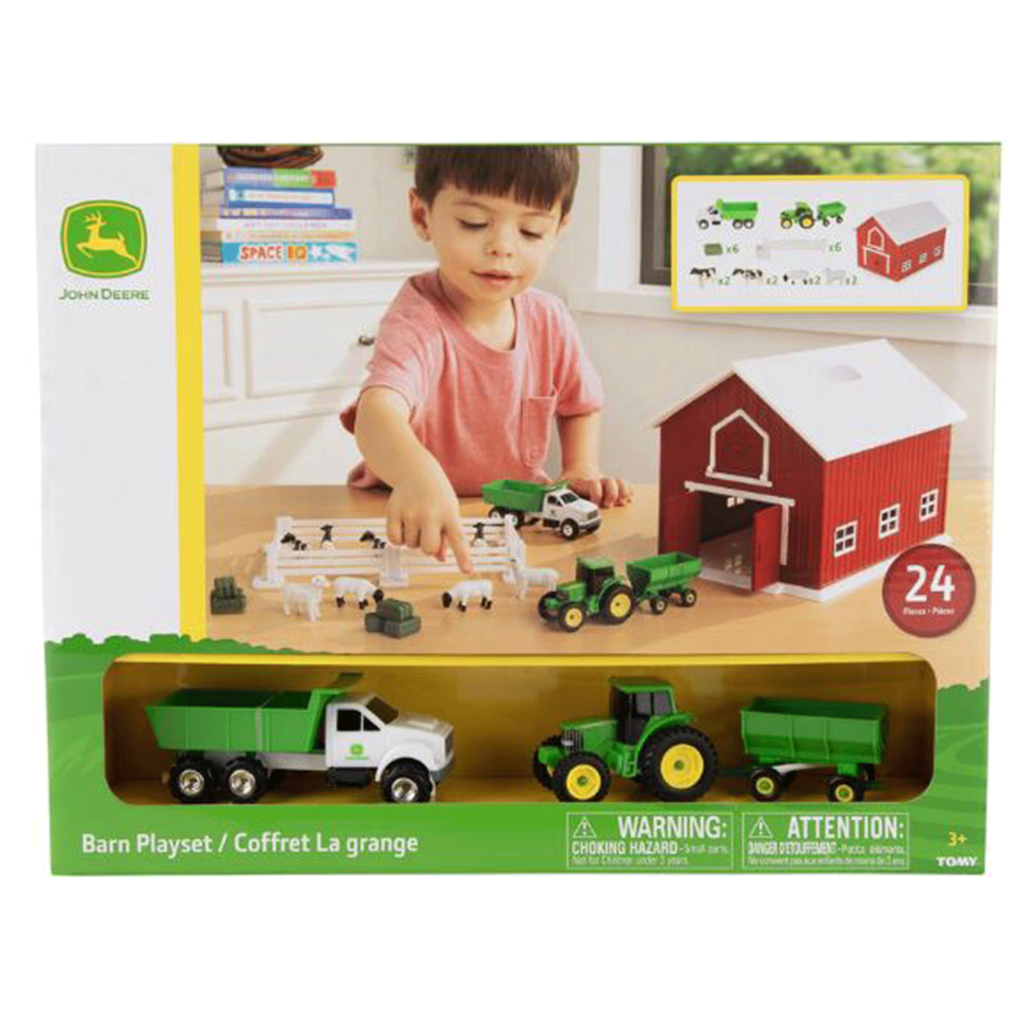 Britains John Deere Barn Playset 24pcs 1:64 Scale